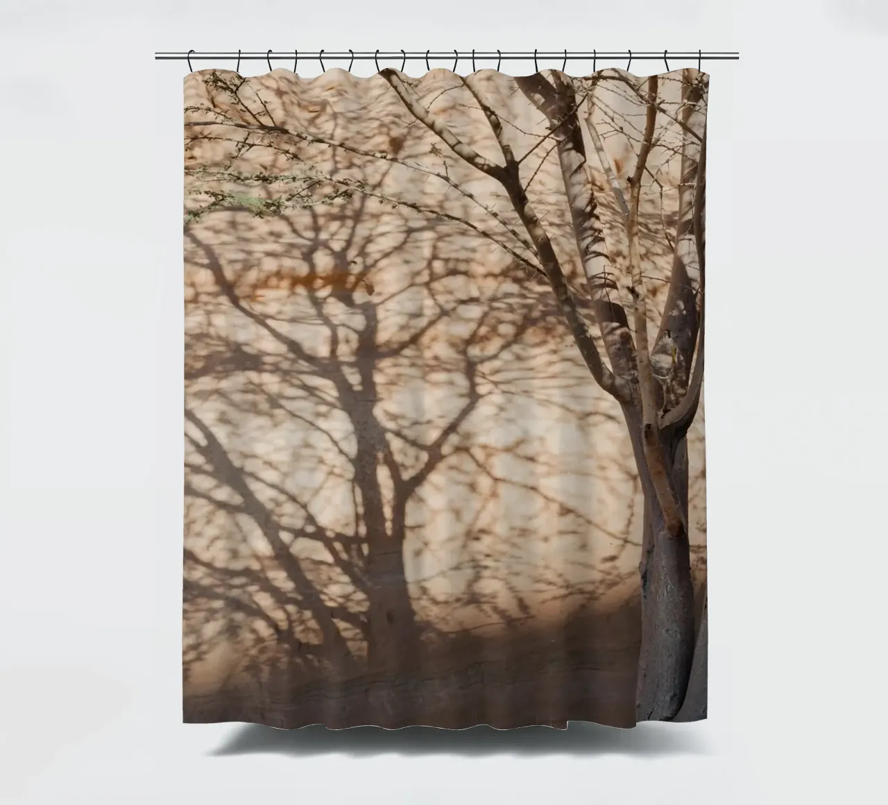 A rock, a tree and shadow tenda da doccia da photolovers