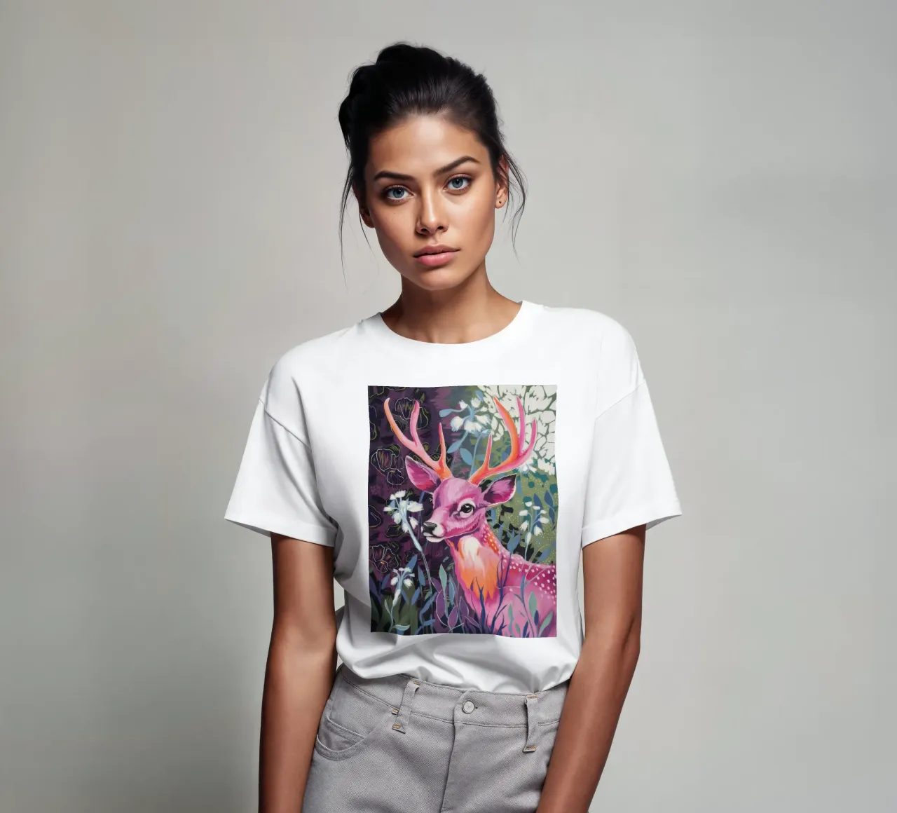 Chromatischer Hirschgeist T-Shirt von Dream Spectrum
