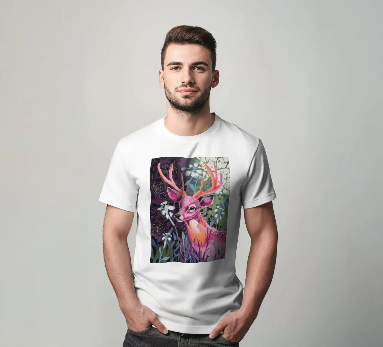 Chromatischer Hirschgeist T-Shirt von Dream Spectrum