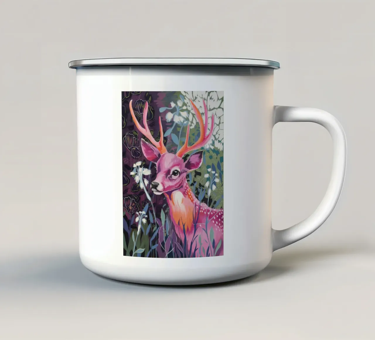 Spirito di cervo cromatico tazza in smalto da Dream Spectrum