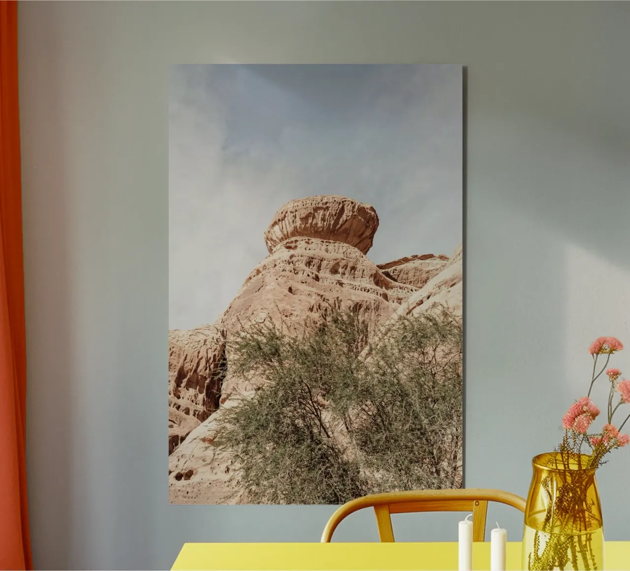 Rocks and a tree in the desert alluminio dibond da photolovers