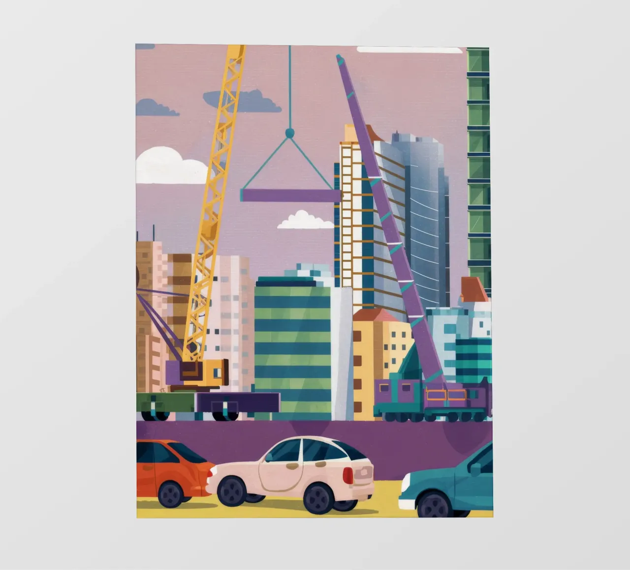 Gru da cantiere telo in pvc da Silk Palette