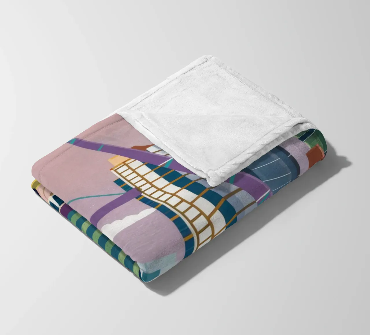 Gru da cantiere coperta in pile da Silk Palette
