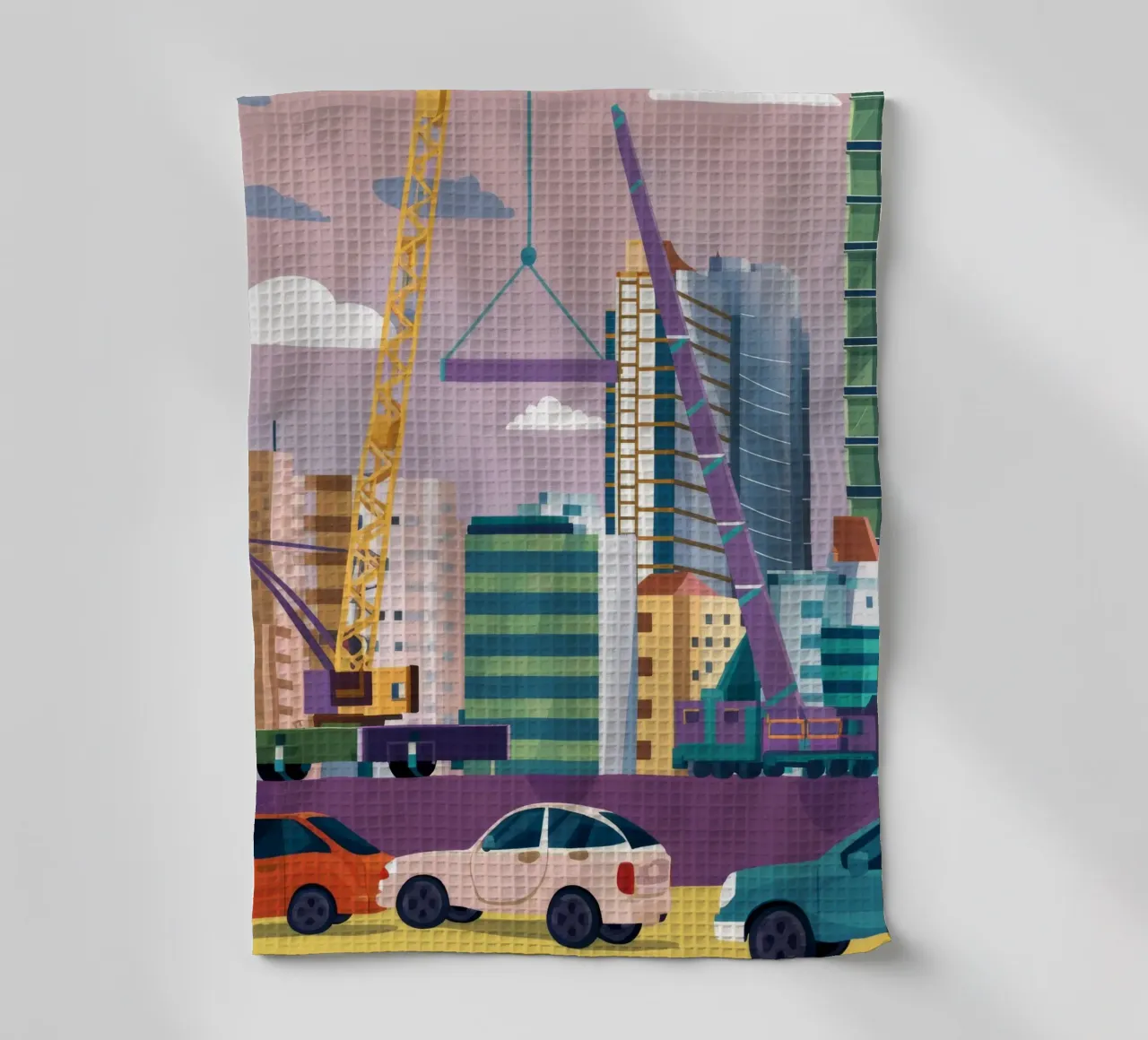 Grues de chantier torchon de Silk Palette