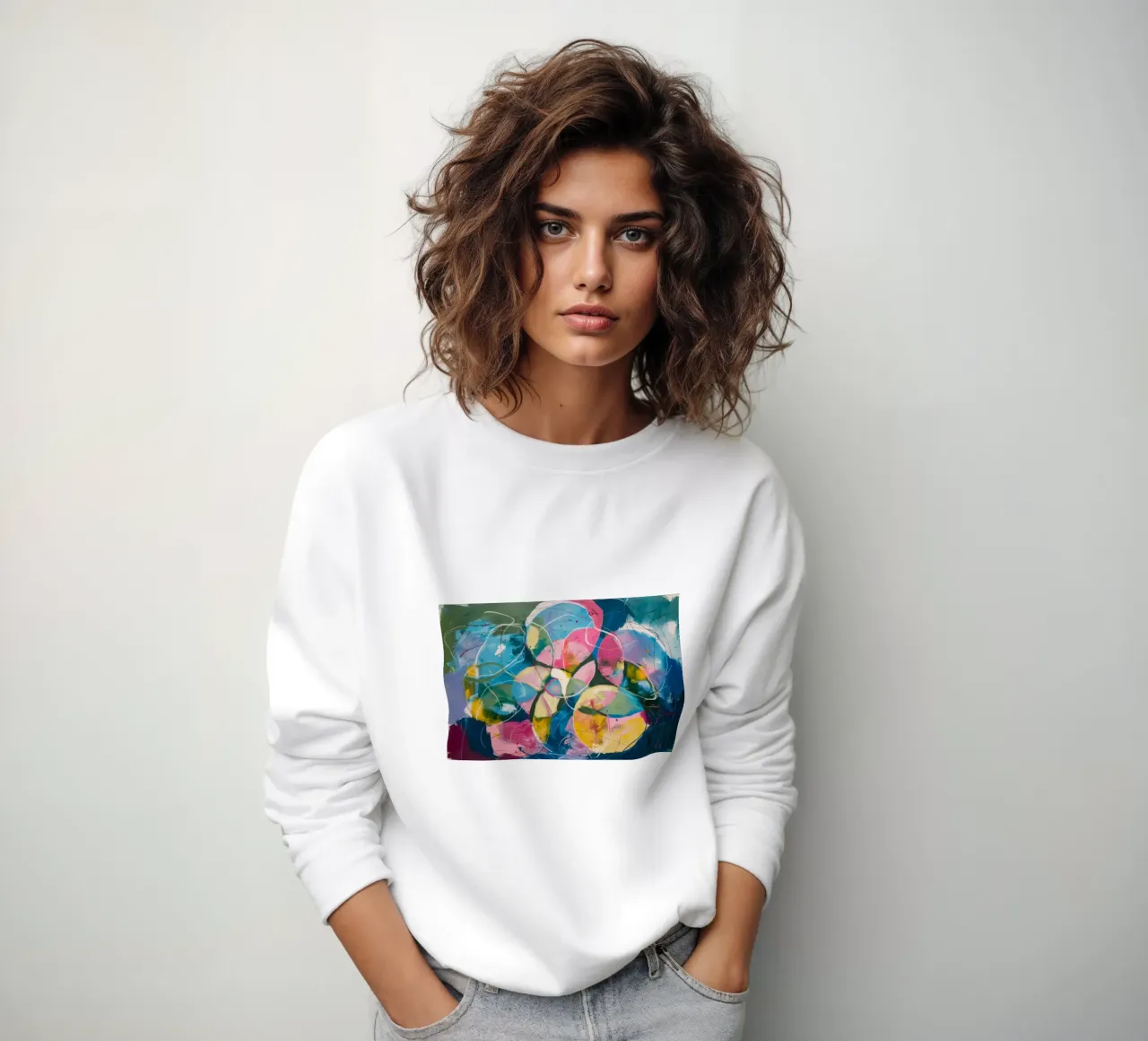 Celestial Bloom Swirl sudadera de Dream Spectrum