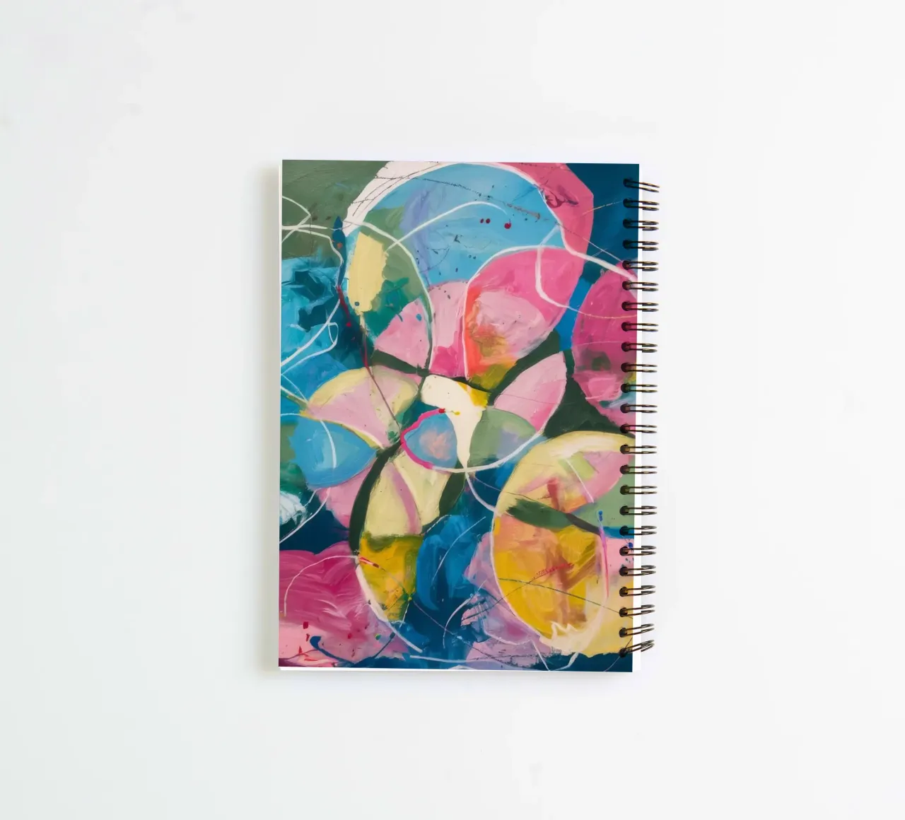 Celestial Bloom Swirl spiral notebook by Dream Spectrum