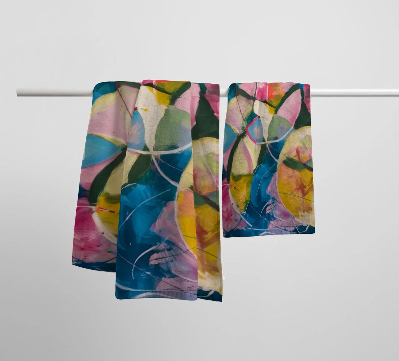 Celestial Bloom Swirl towel by Dream Spectrum