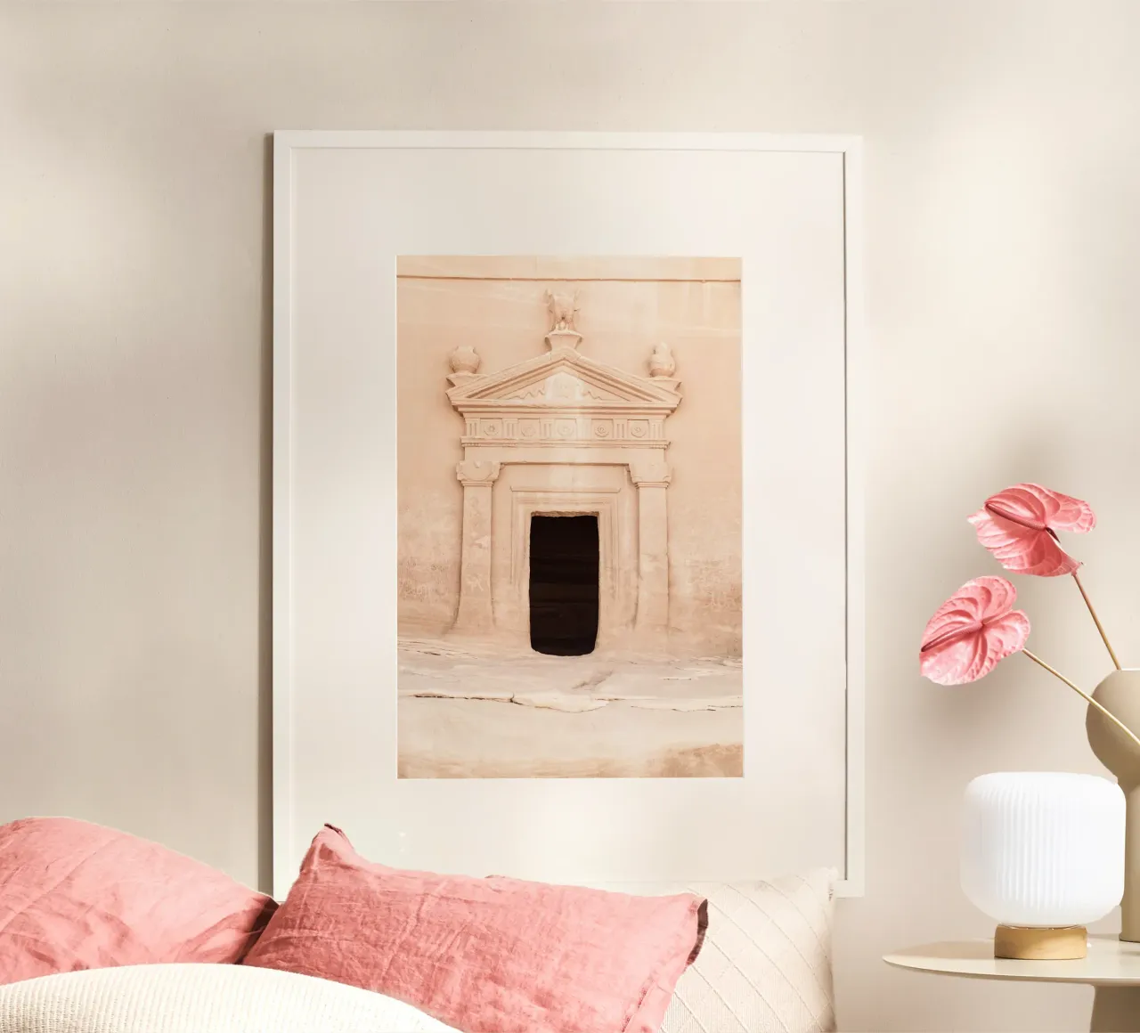 Ancient Madain Saleh poster with wooden frame by photolovers