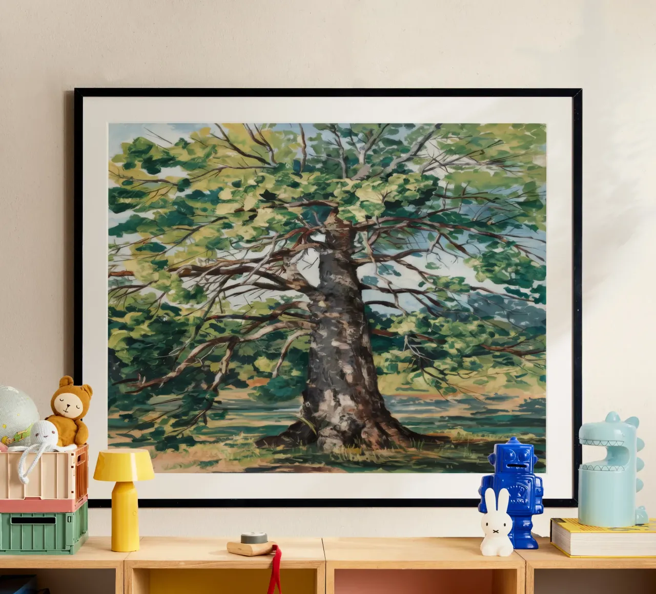 Saggezza della quercia solitaria poster da Dream Spectrum