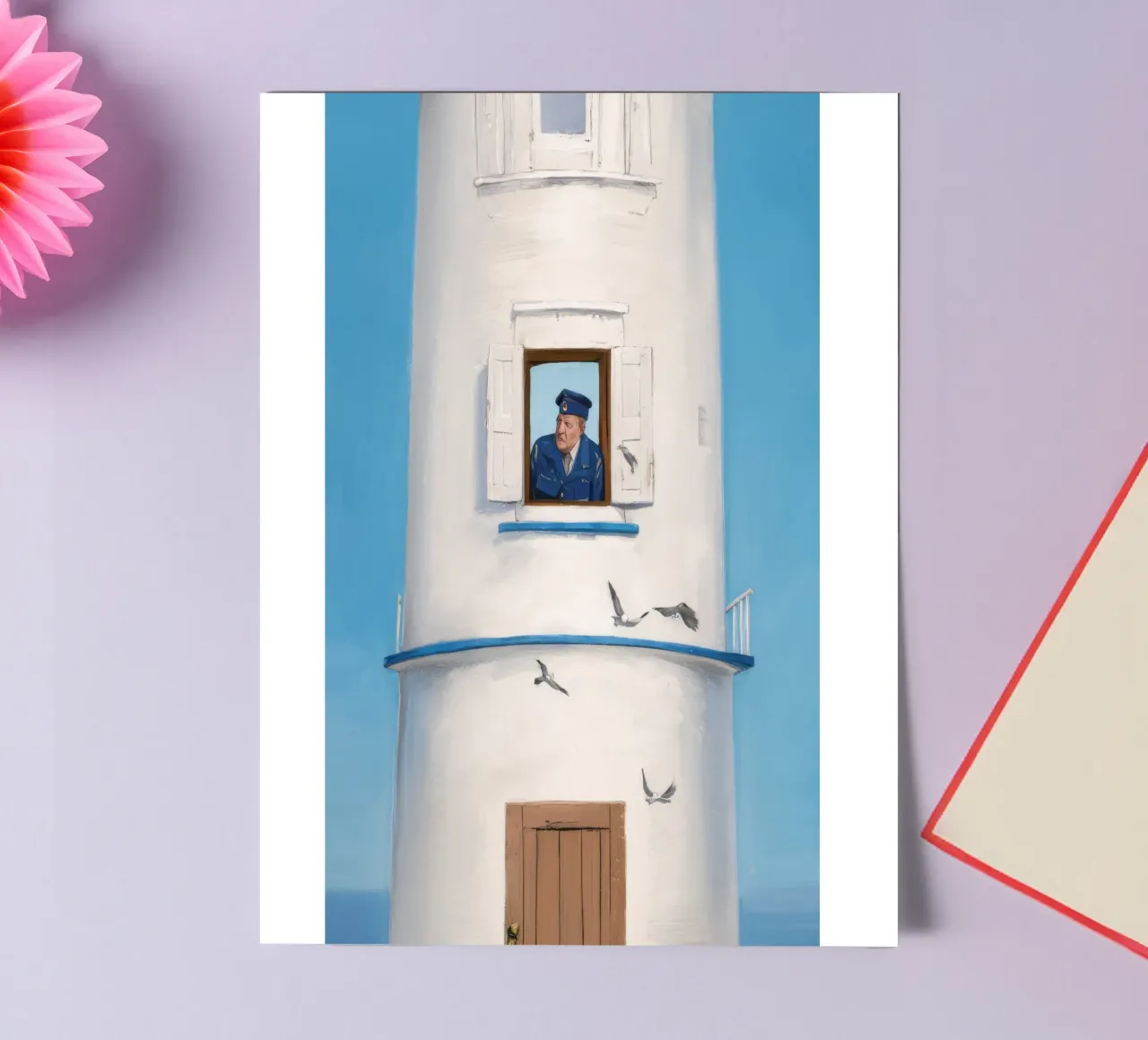 Man in the Lighthouse sticker sheet by Silk Palette