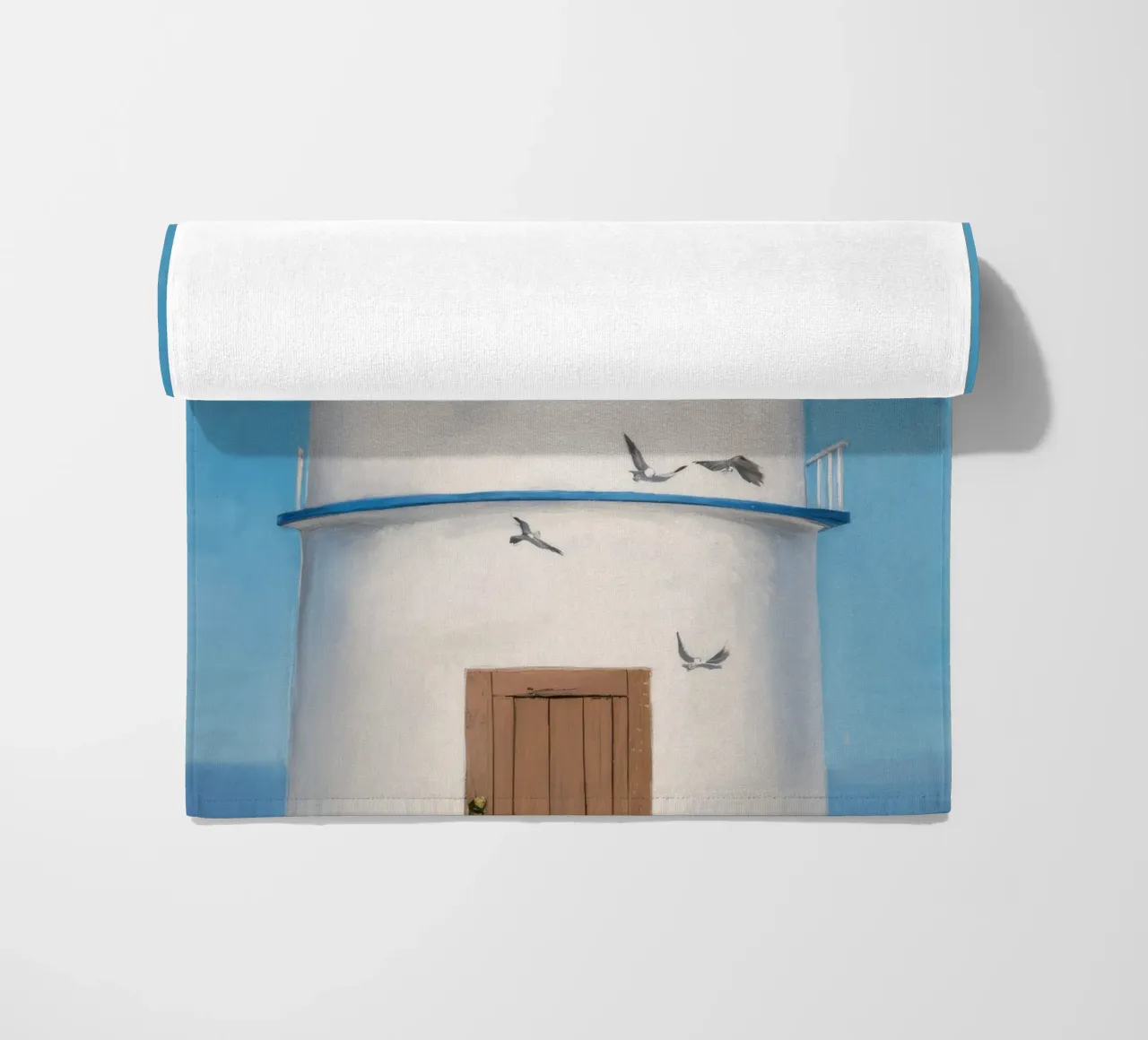 L'uomo nel faro telo mare da Silk Palette