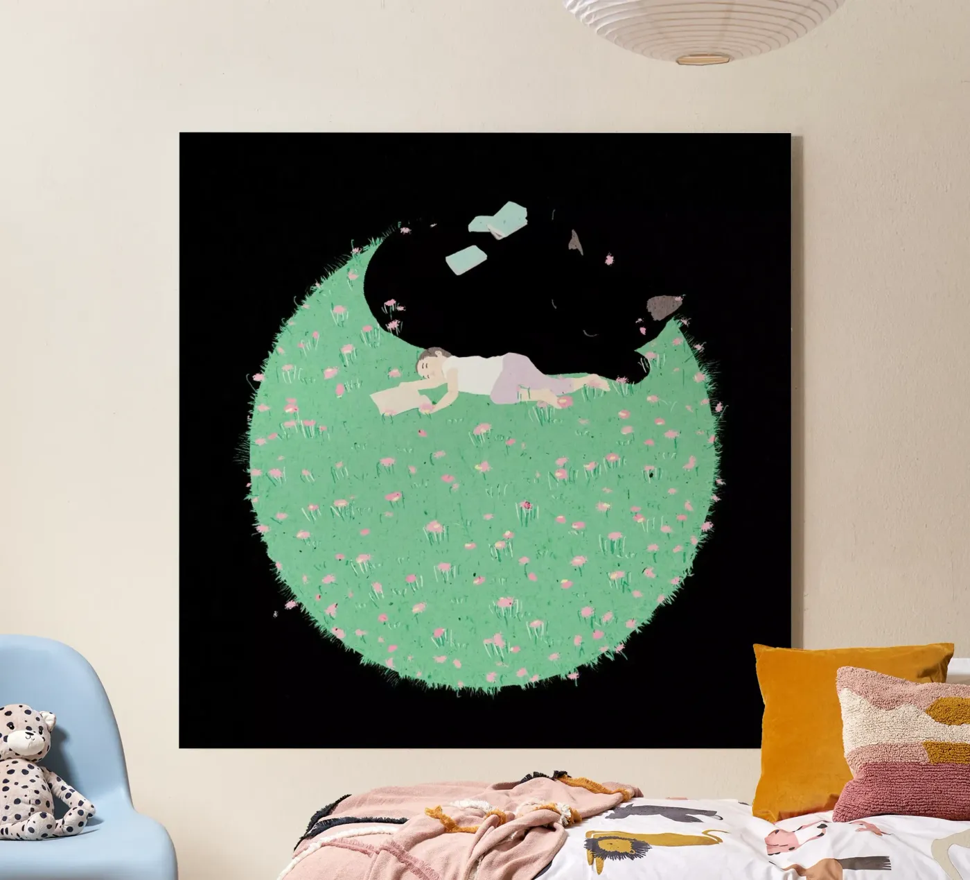 Lullaby acryl van Duong Tu Tran