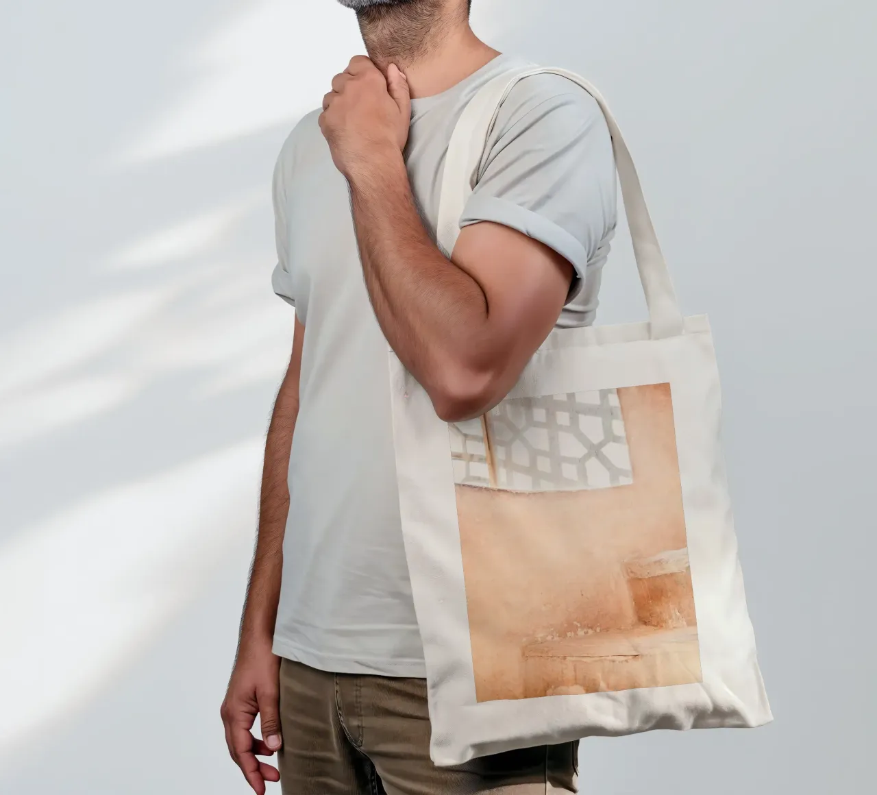 Persian architecture in peach borsa in juta da photolovers