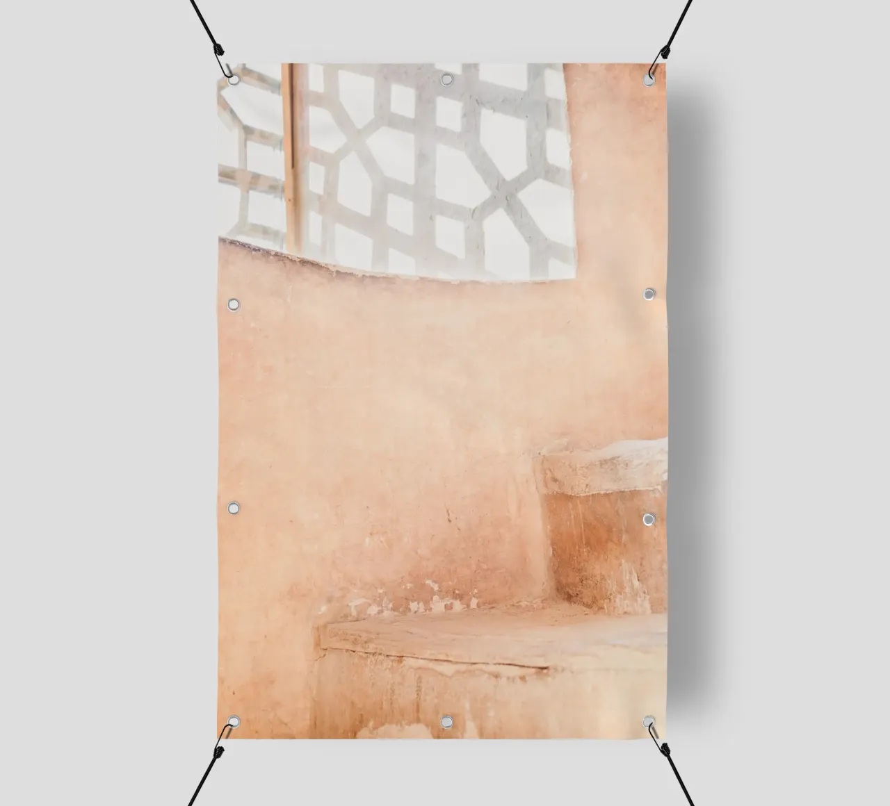 Persian architecture in peach telo in pvc da photolovers