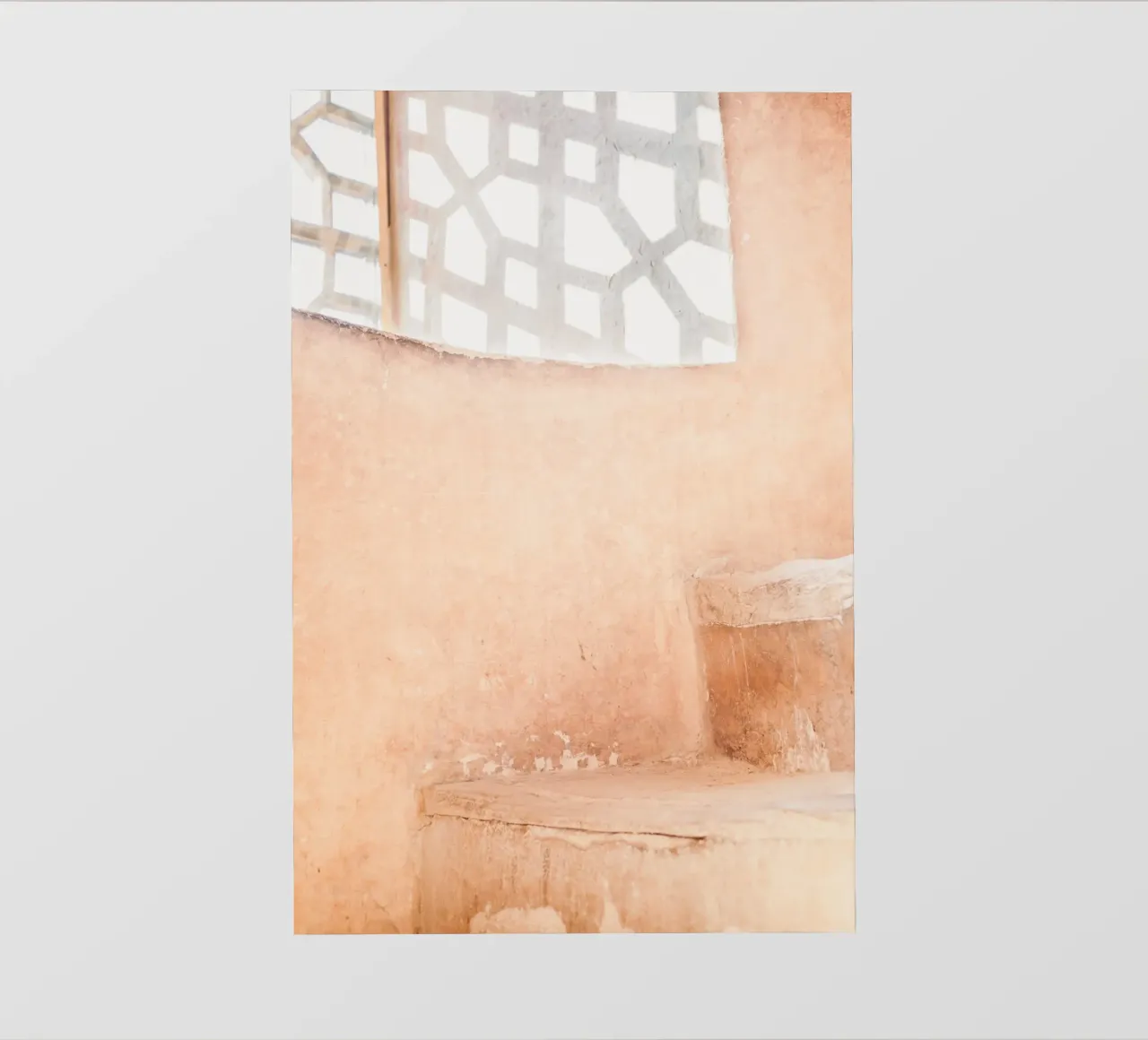 Persian architecture in peach telo in pvc da photolovers