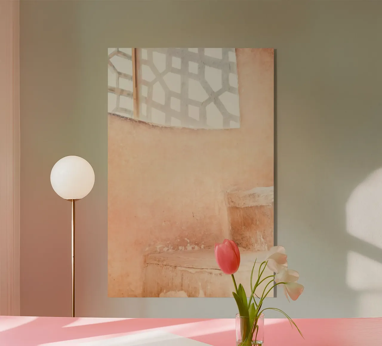 Persian architecture in peach plexiglass da photolovers