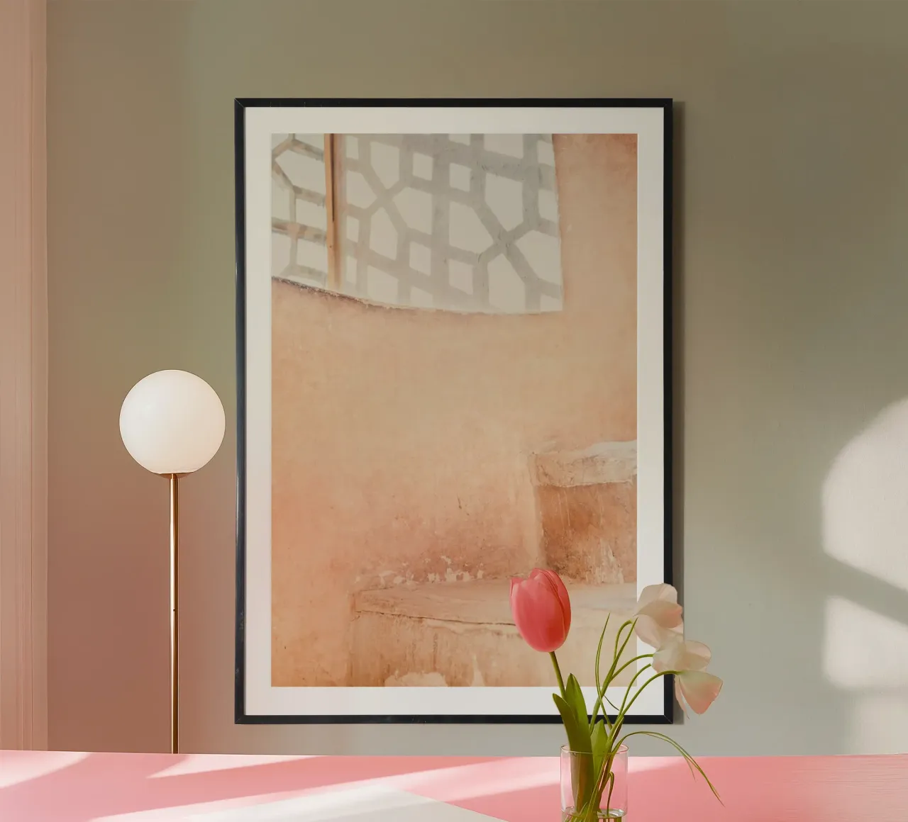 Persian architecture in peach carta hahnemühle da photolovers