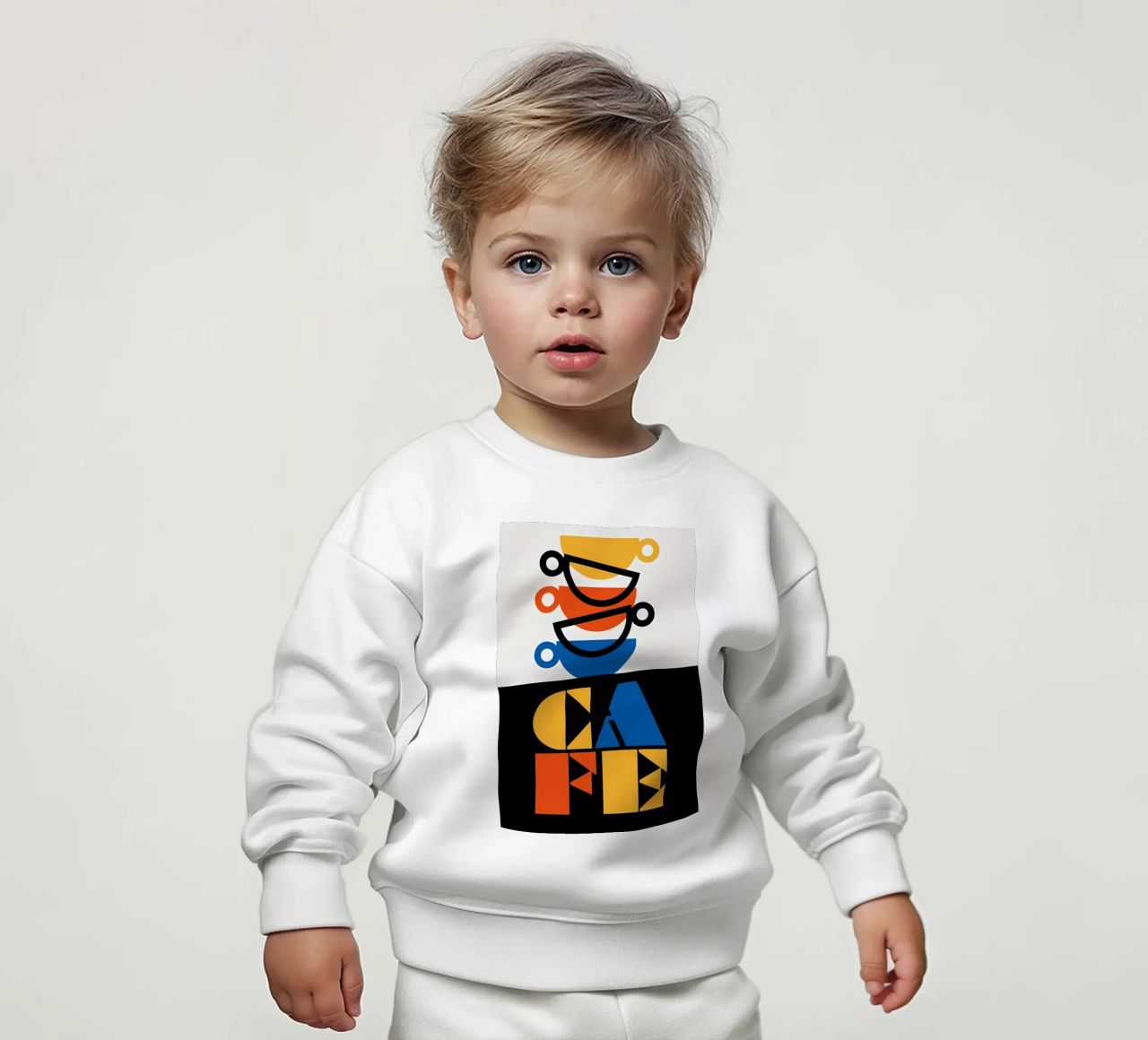 Coppe e composizione felpa neonato da nobita