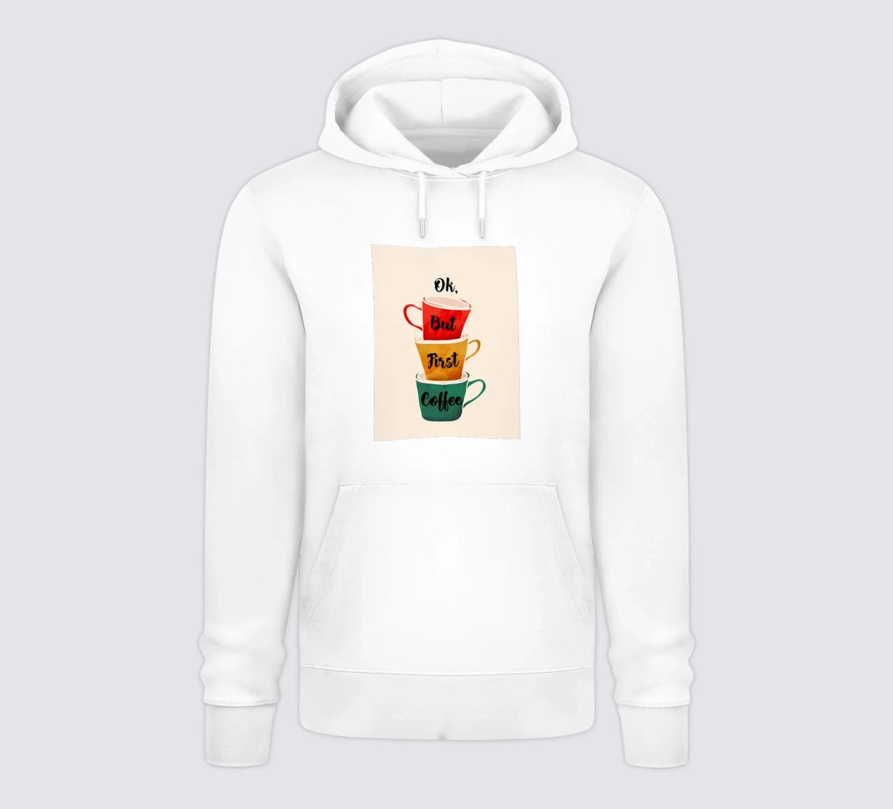 Ok ma fidatevi del caffè felpa con cappuccio da nobita