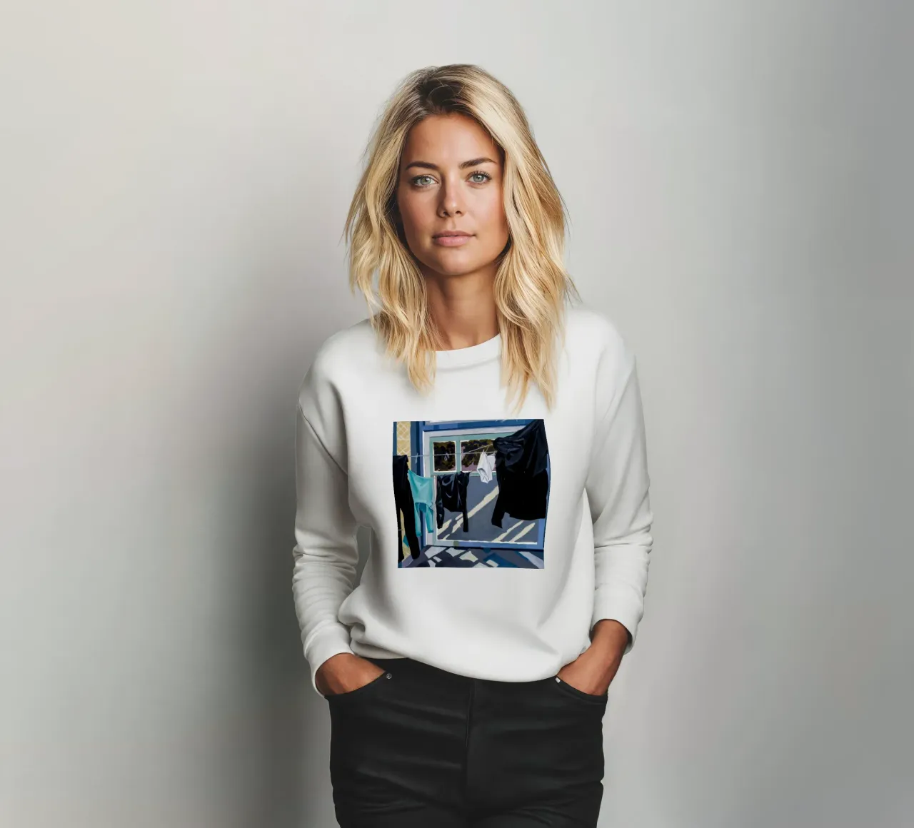 Schaduwen op de was sweatshirt van Silk Palette