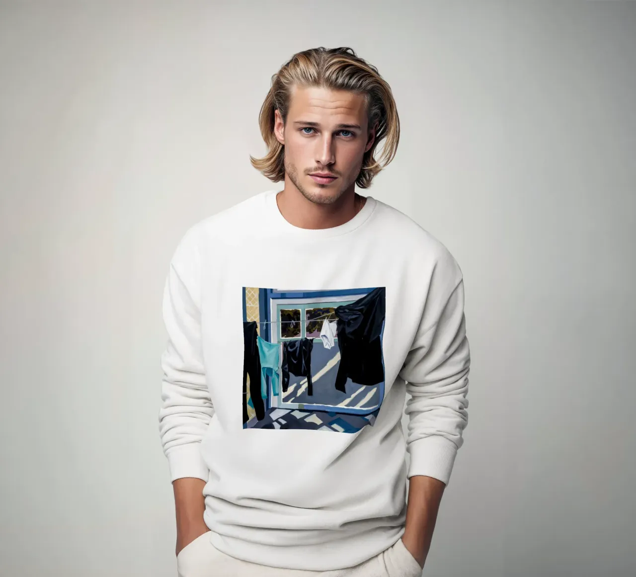 Schaduwen op de was sweatshirt van Silk Palette