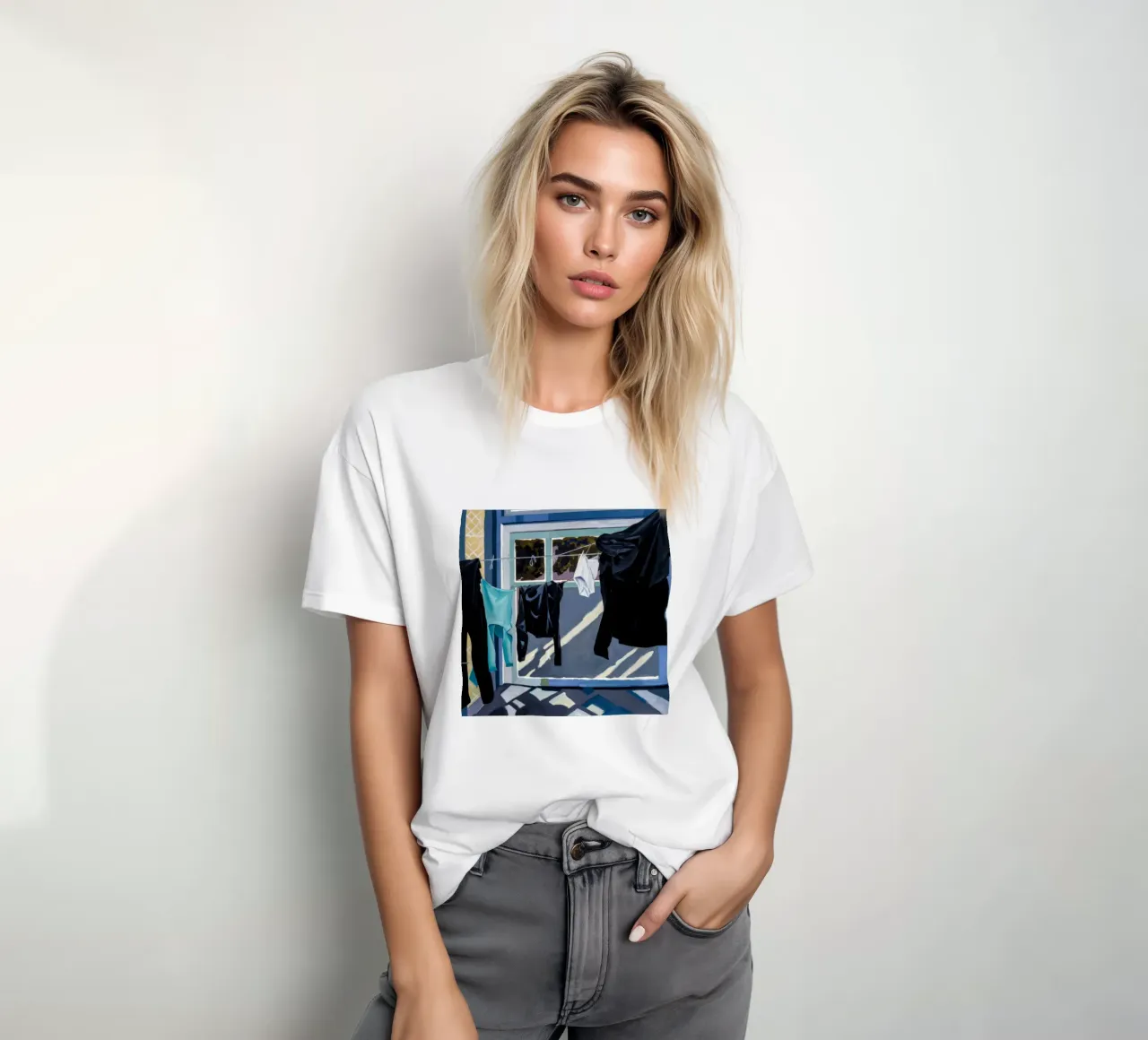 Schaduwen op de was t-shirt van Silk Palette