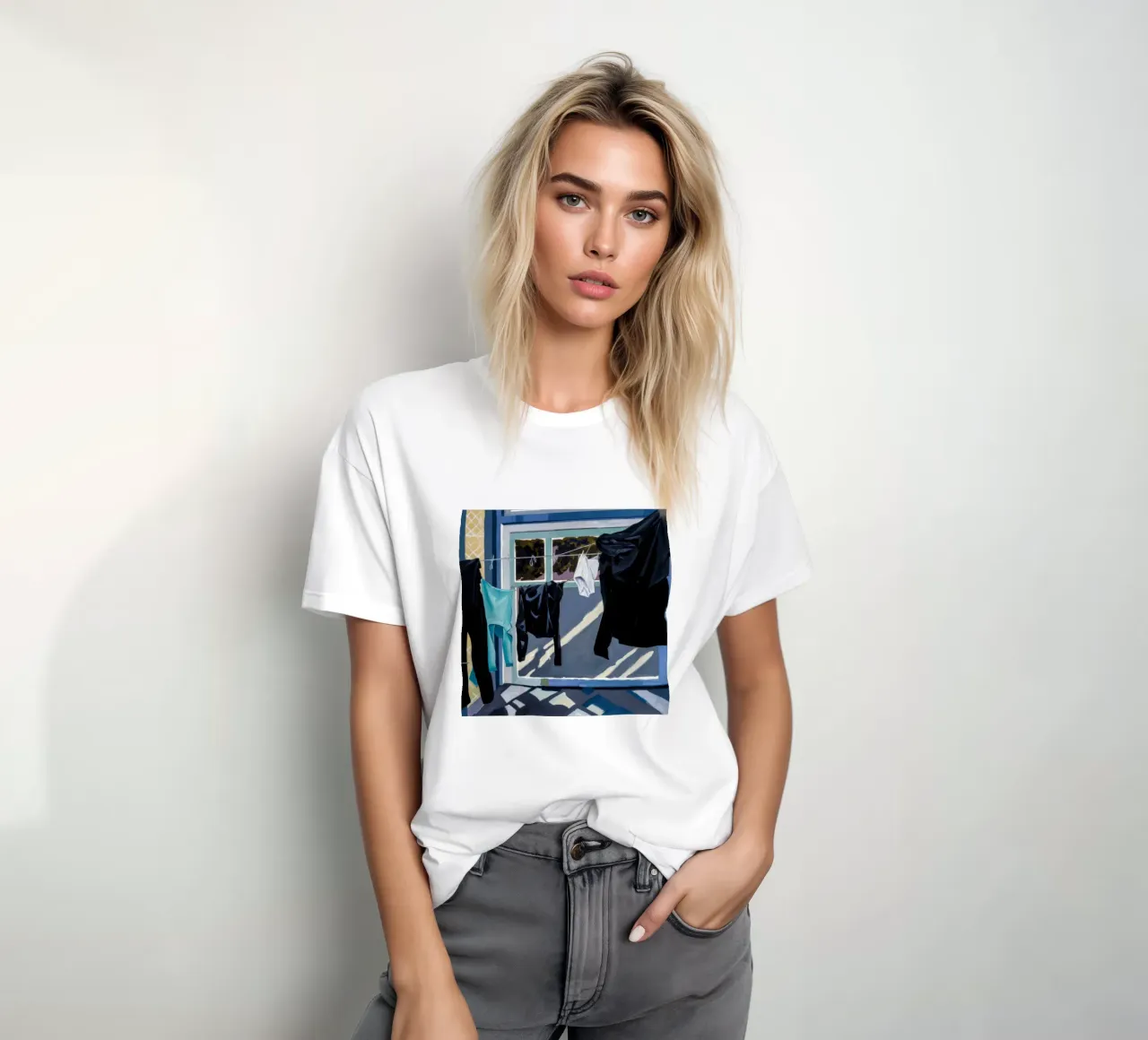 Schaduwen op de was t-shirt van Silk Palette