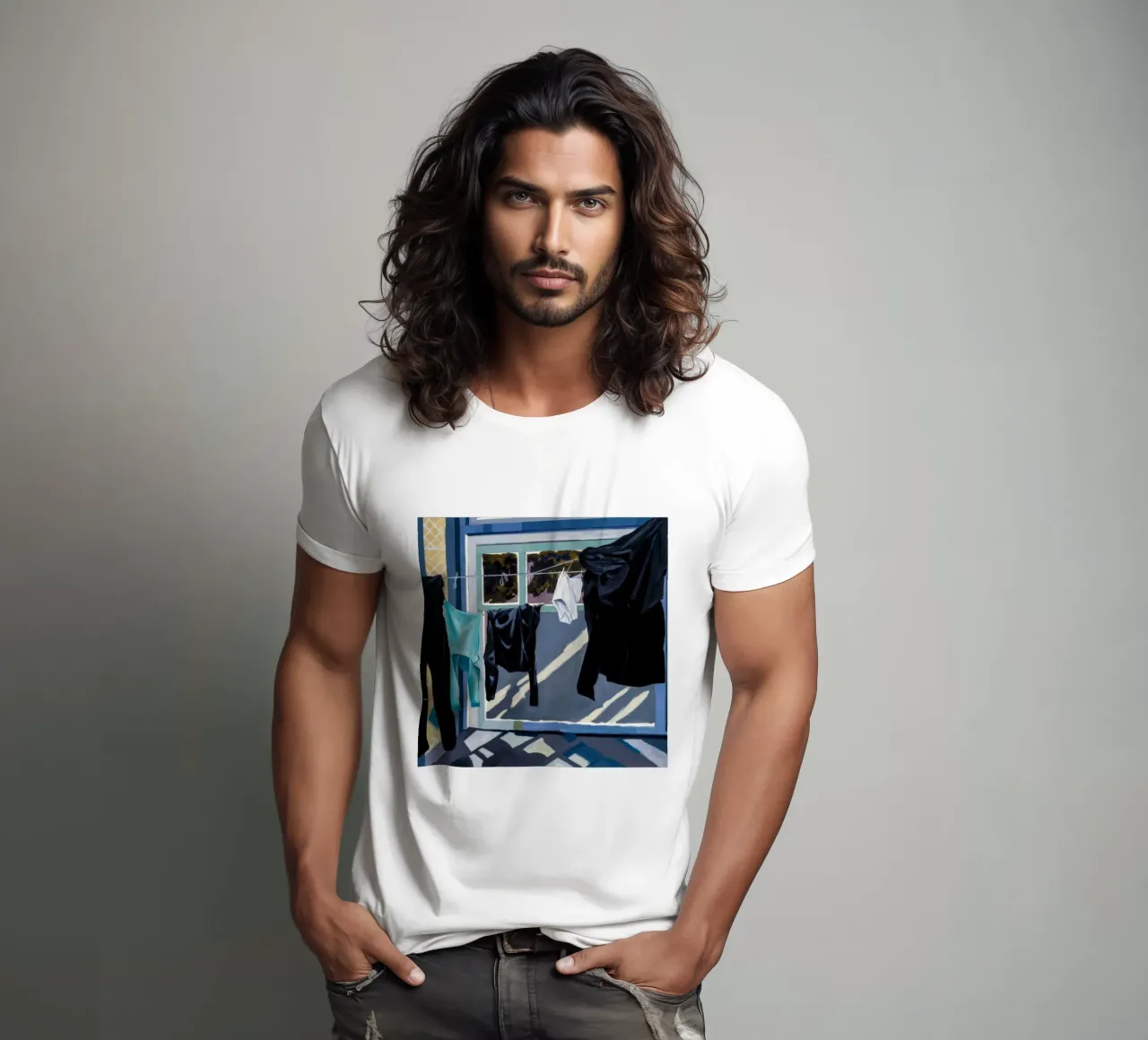 Schaduwen op de was t-shirt van Silk Palette