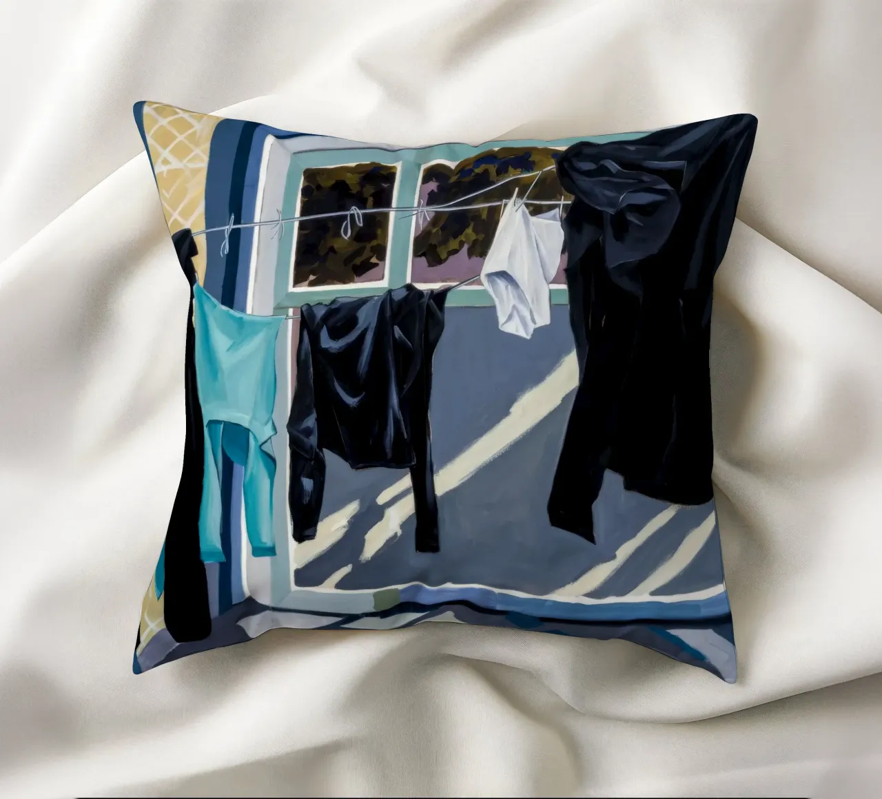 Schaduwen op de was kussen van Silk Palette