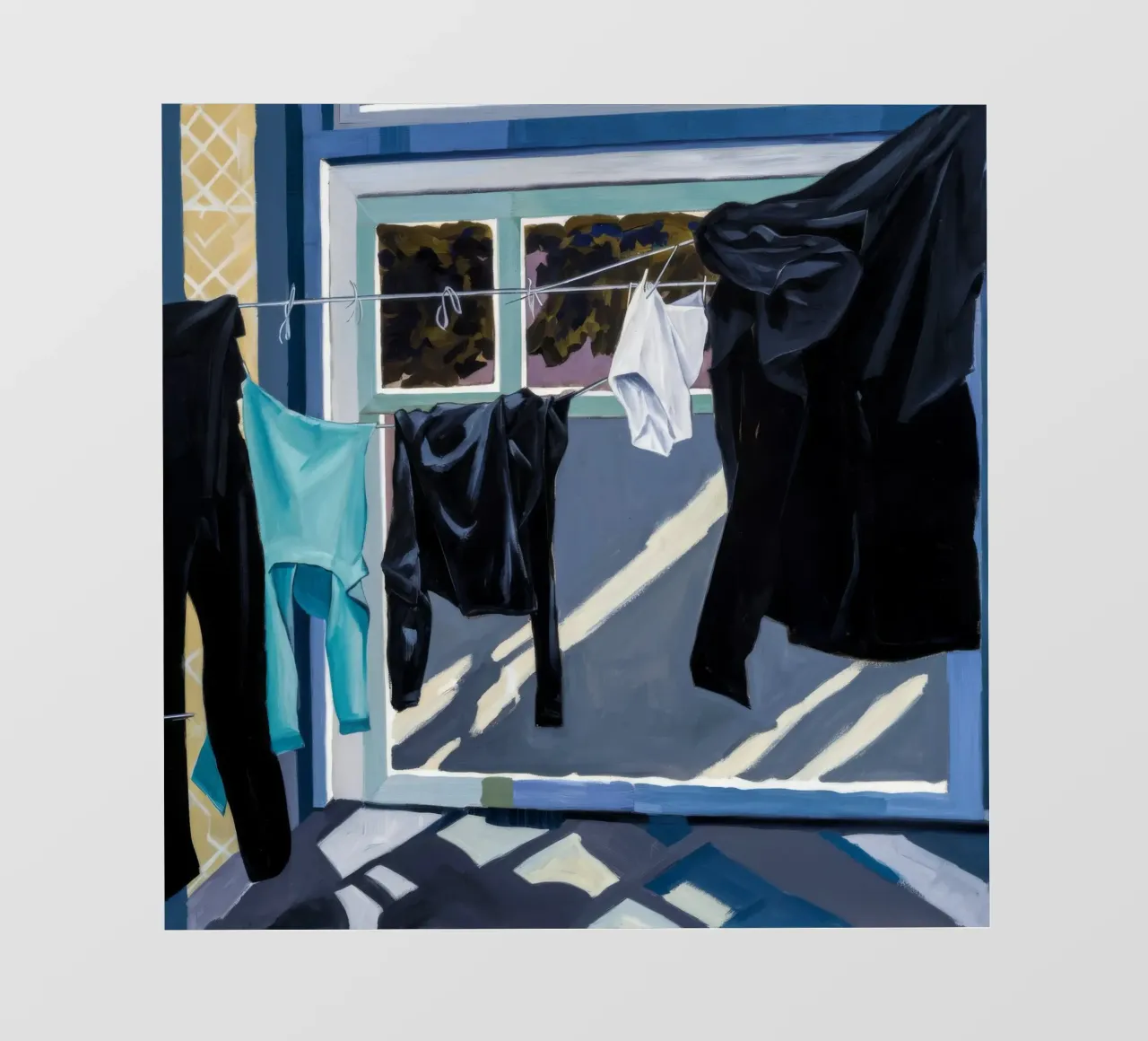 Schaduwen op de was pvc-zeil van Silk Palette