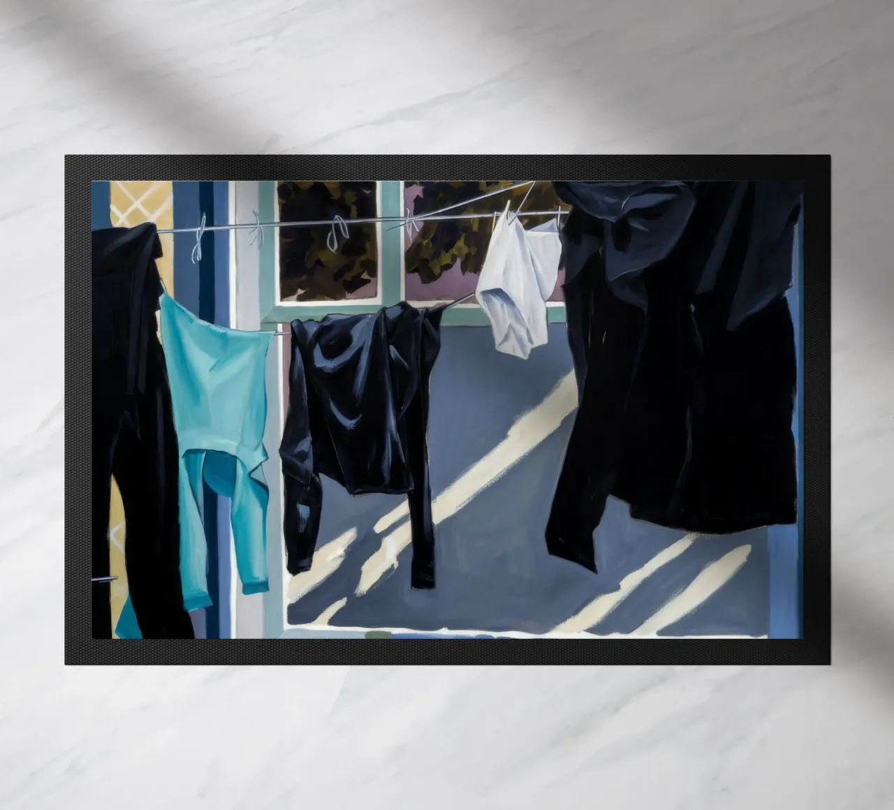 Schaduwen op de was deurmat van Silk Palette