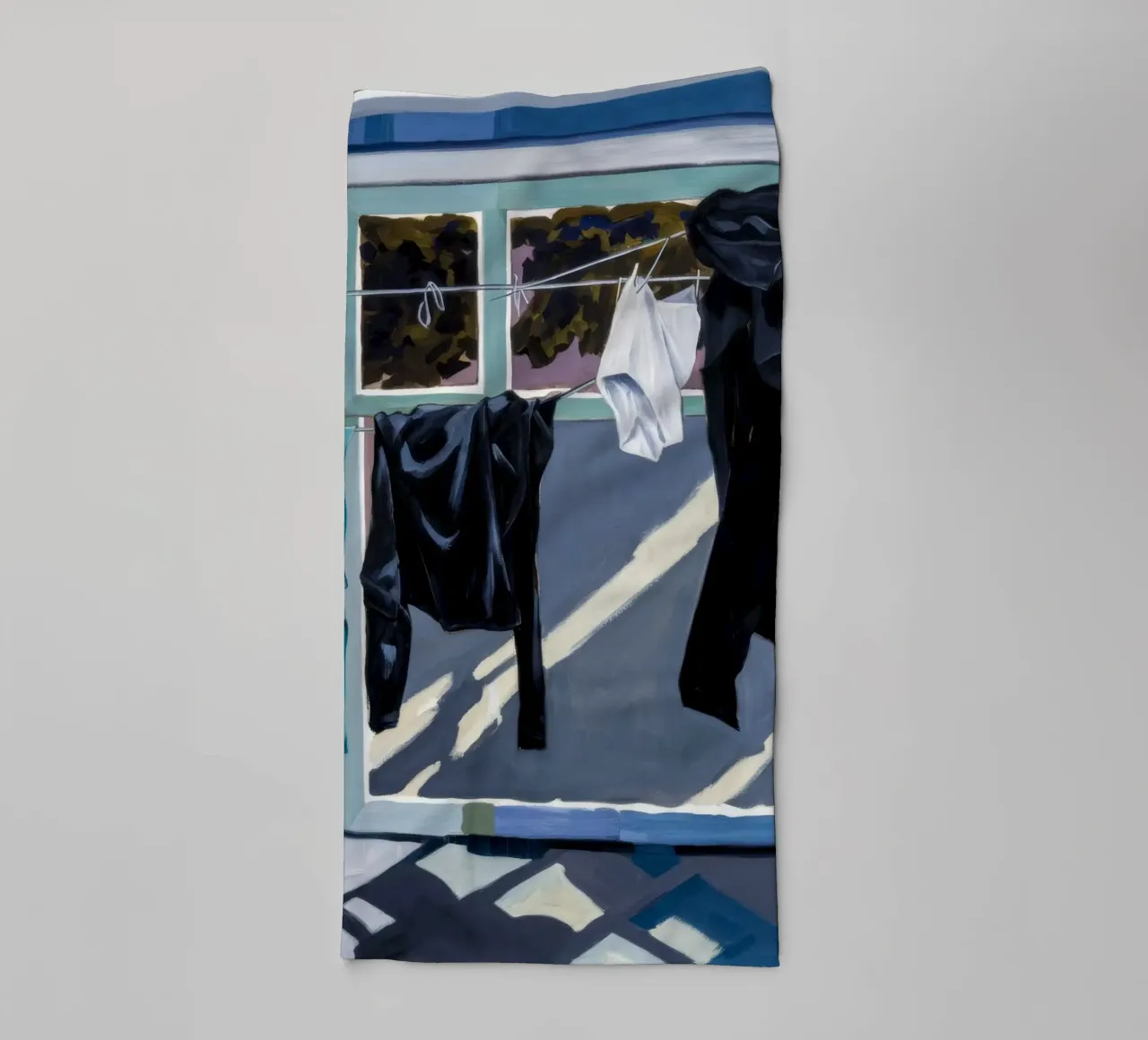 Schaduwen op de was badhanddoek van Silk Palette