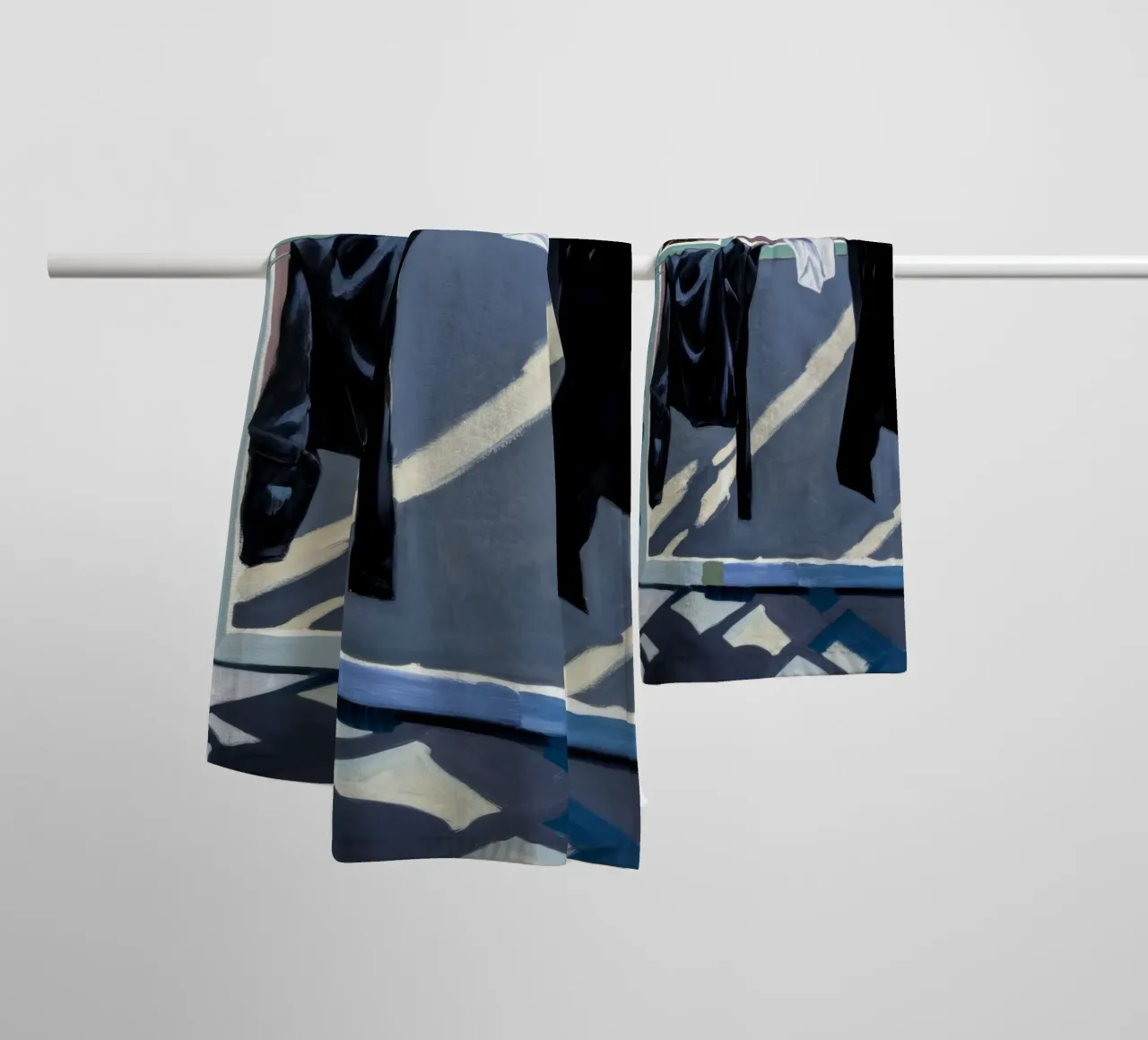 Schaduwen op de was badhanddoek van Silk Palette