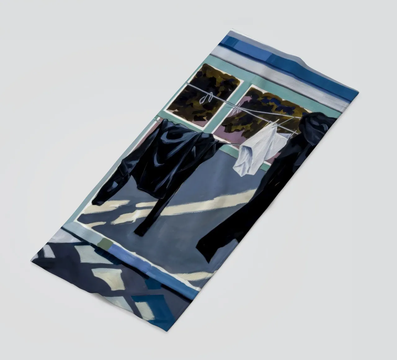 Schaduwen op de was strandhanddoek van Silk Palette