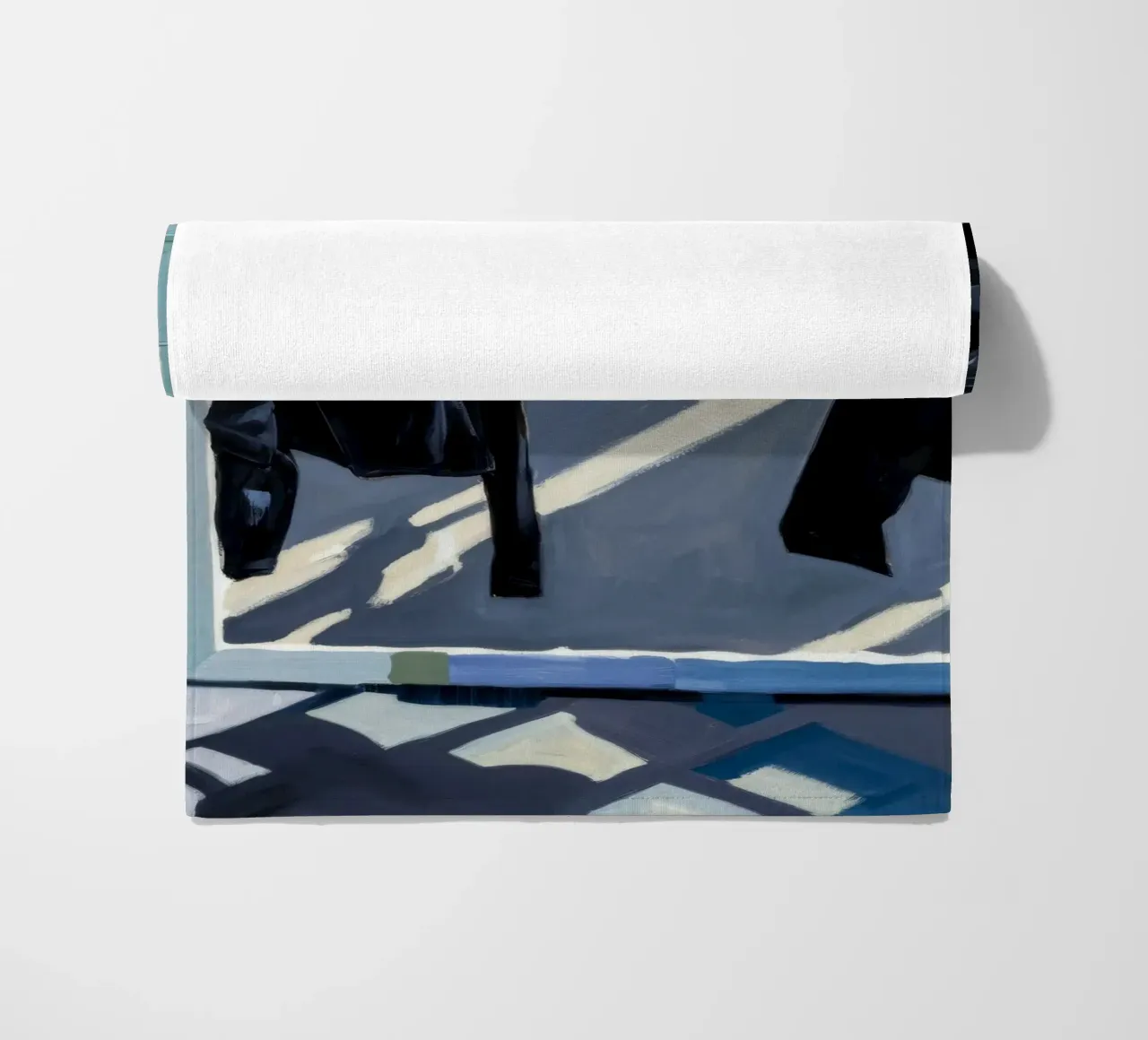 Schaduwen op de was strandhanddoek van Silk Palette