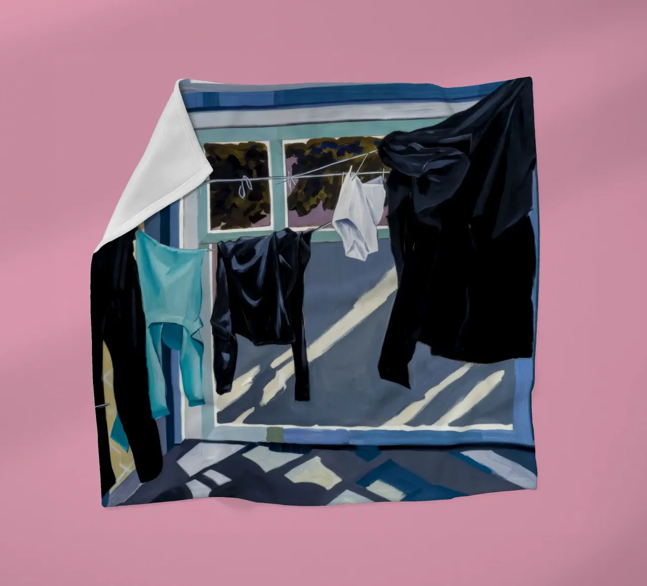 Schaduwen op de was fleecedeken van Silk Palette