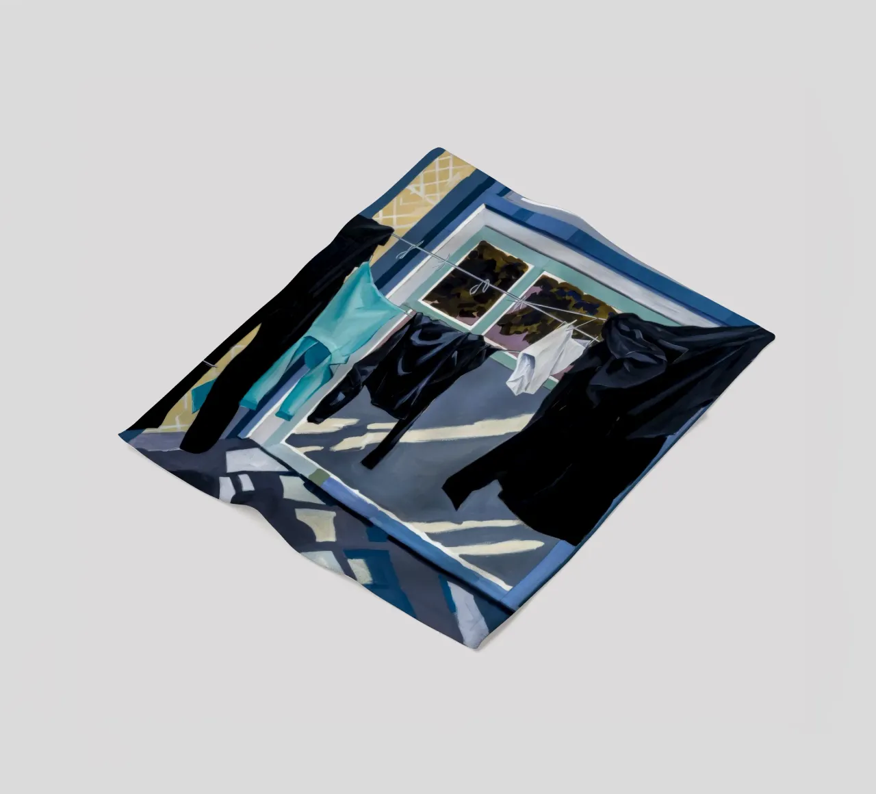 Schaduwen op de was fleecedeken van Silk Palette