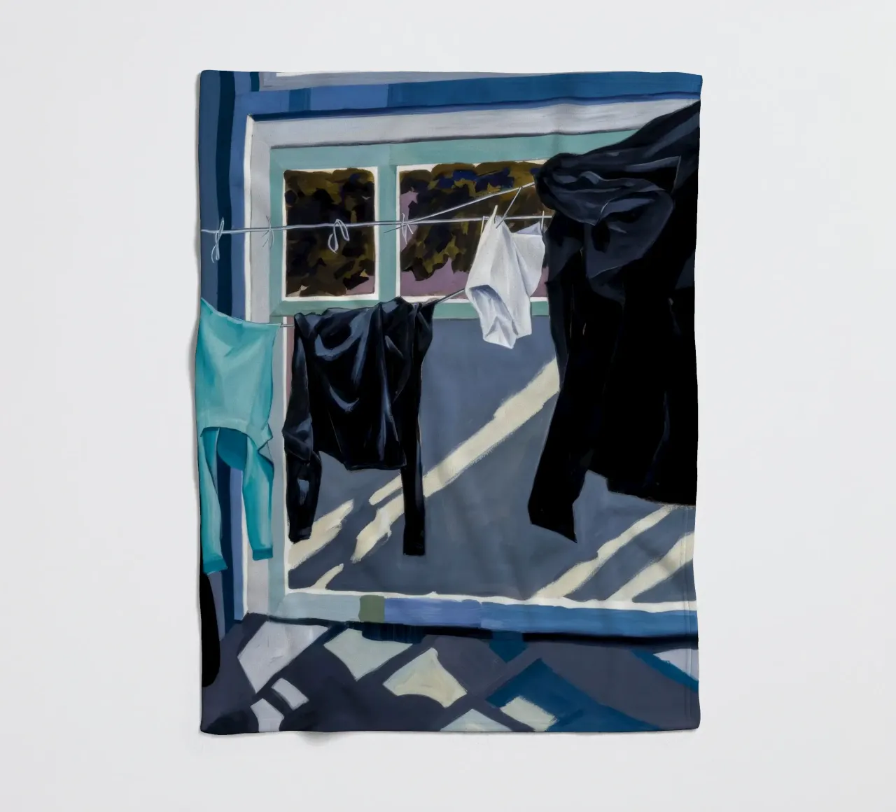 Schaduwen op de was fleecedeken van Silk Palette