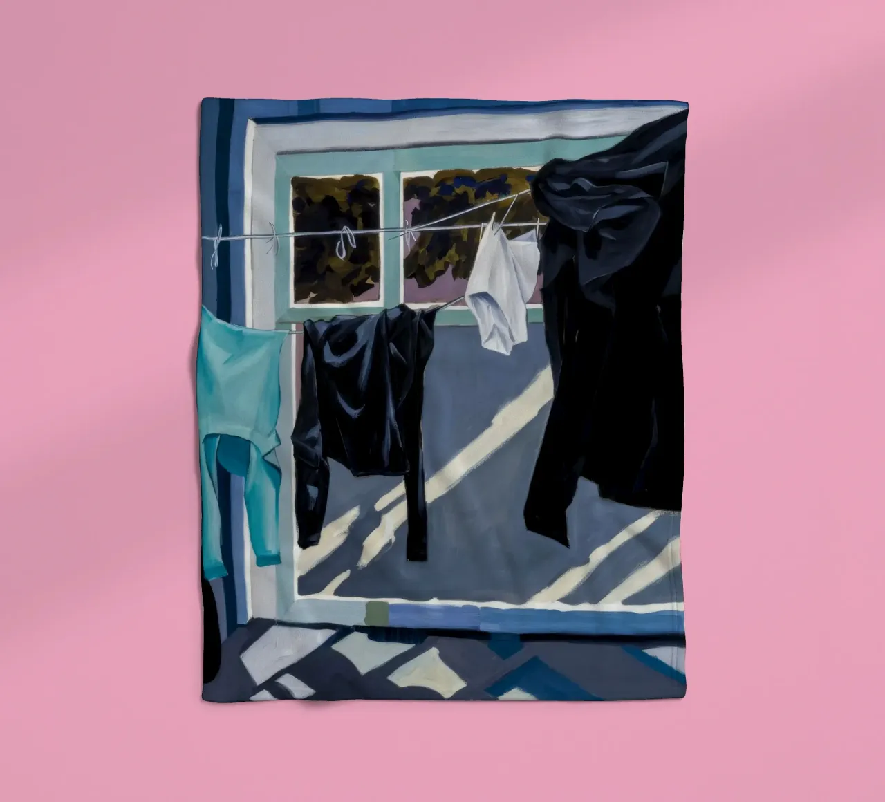 Schaduwen op de was fleecedeken van Silk Palette