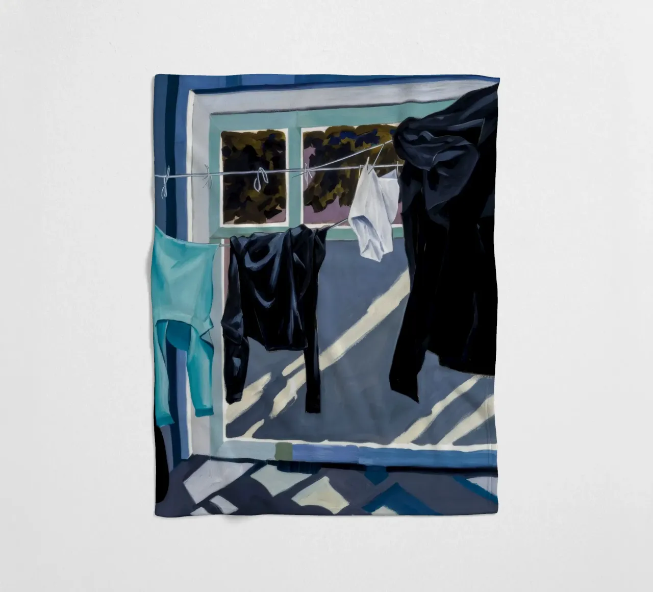 Schaduwen op de was fleecedeken van Silk Palette