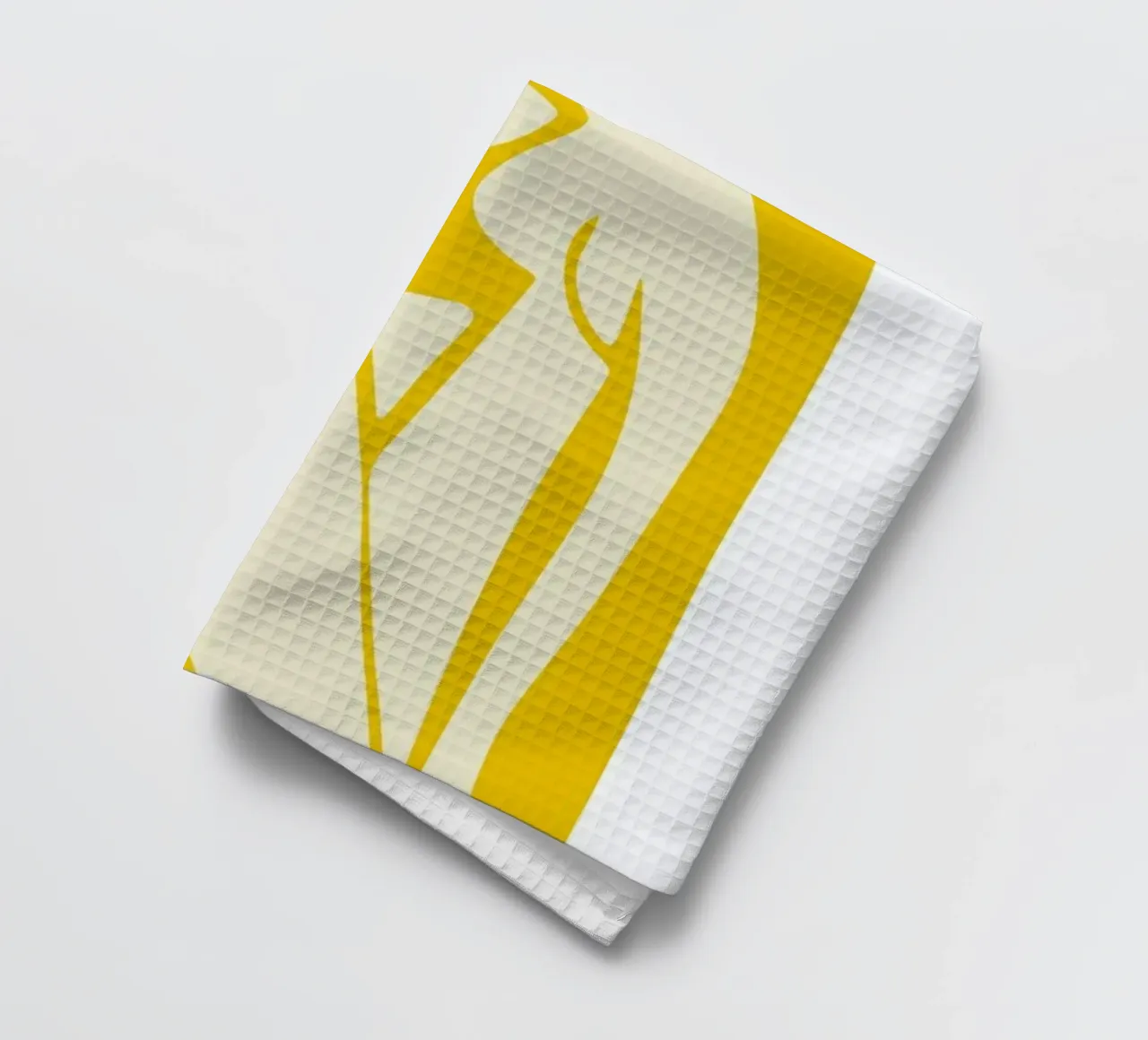 Self-Love in Yellow tea towel by Pure