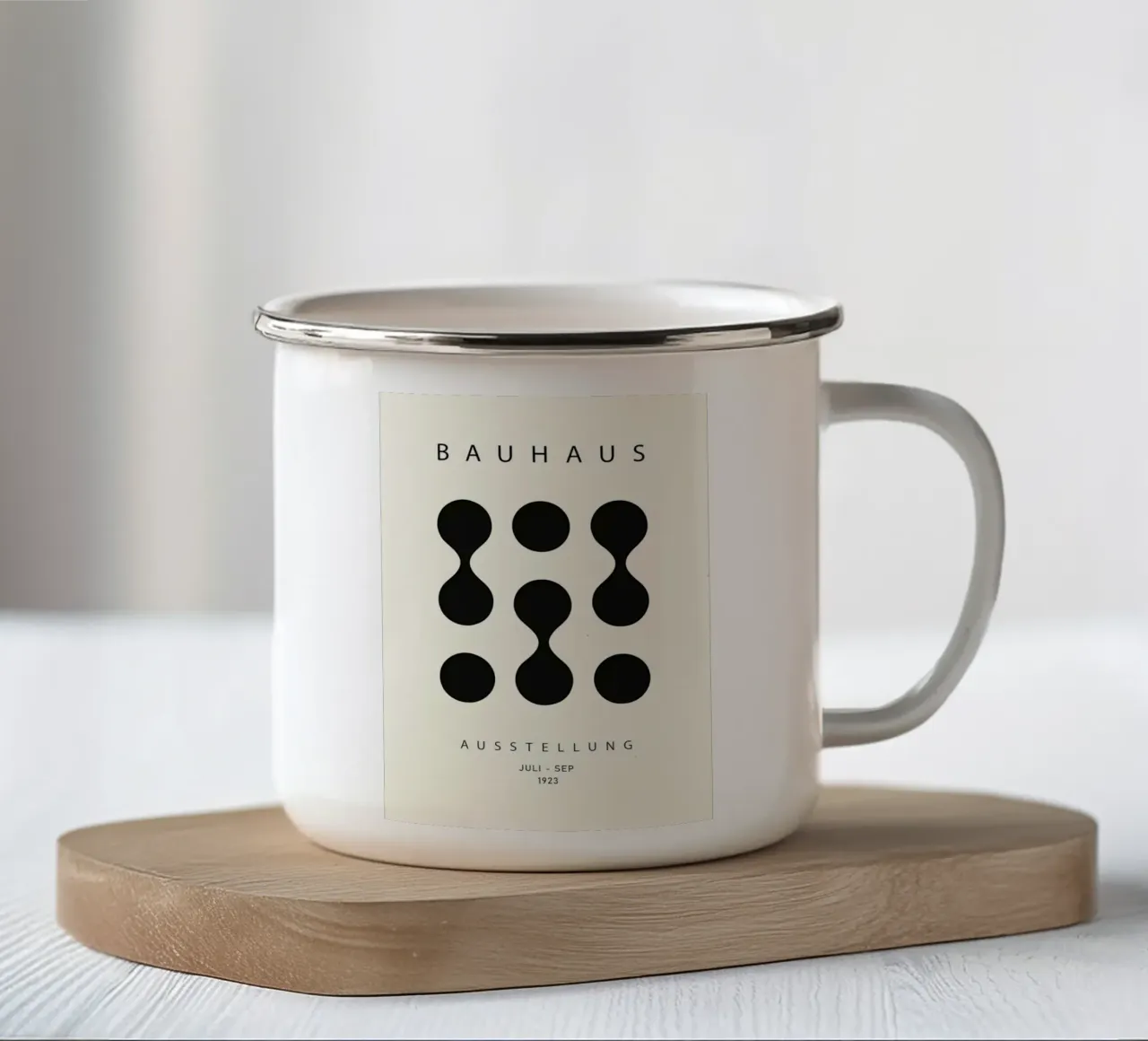 Aufbau und Struktur Emaille Tasse von Kumasama