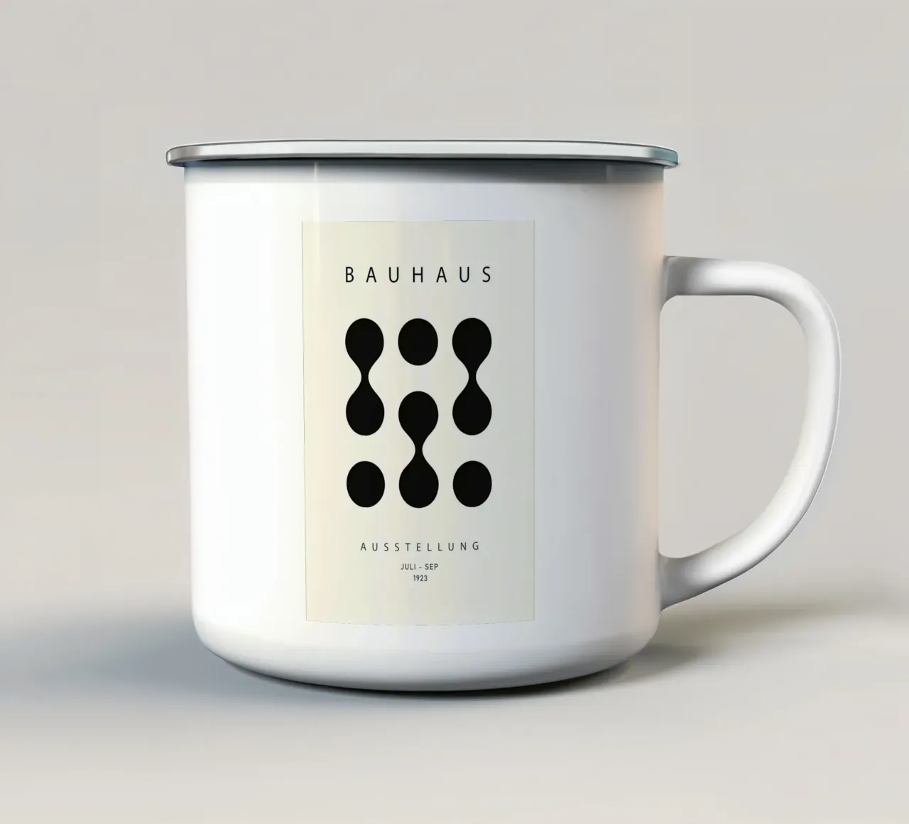 Aufbau und Struktur Emaille Tasse von Kumasama