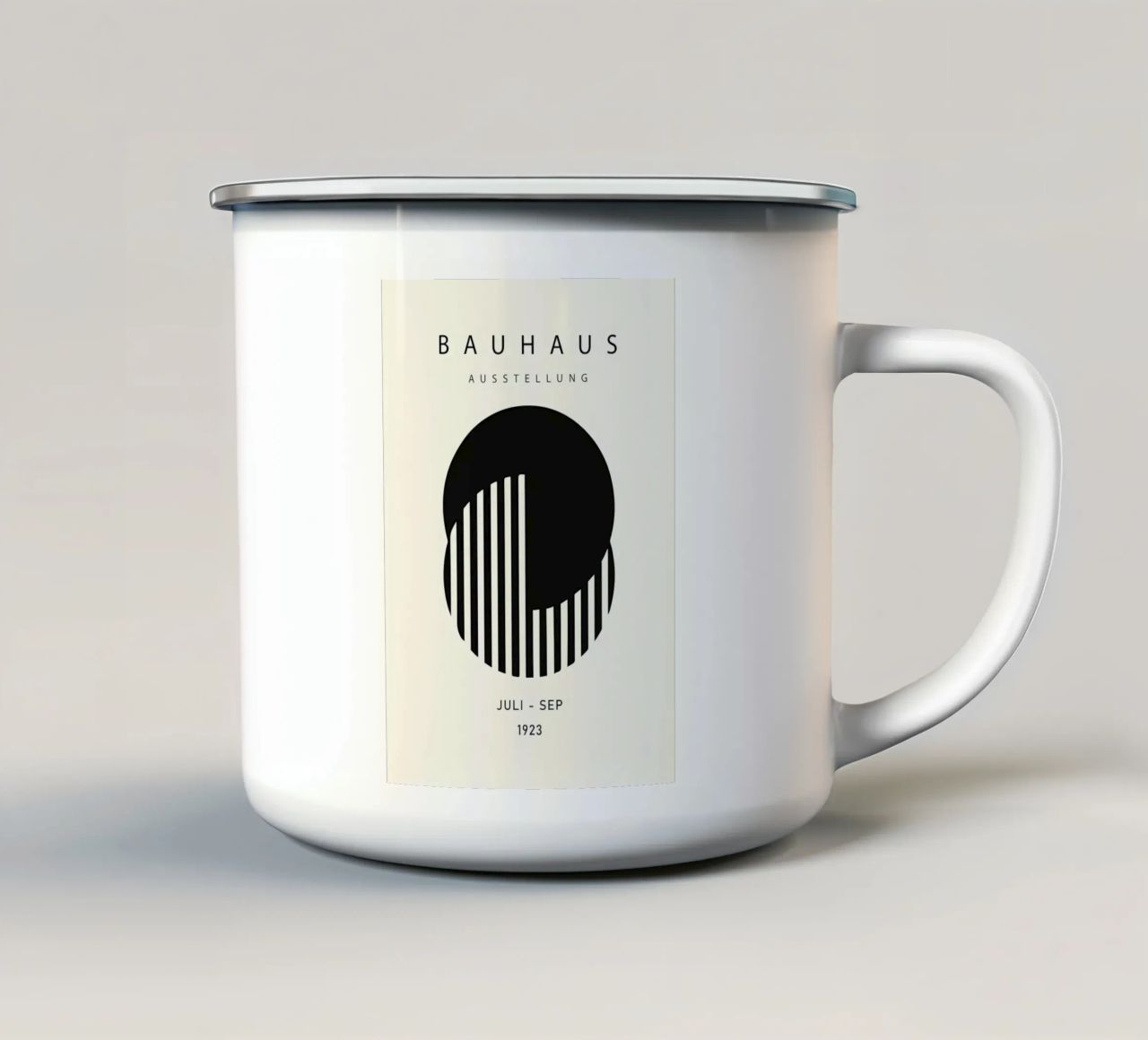 Linee e luce tazza in smalto da Kumasama