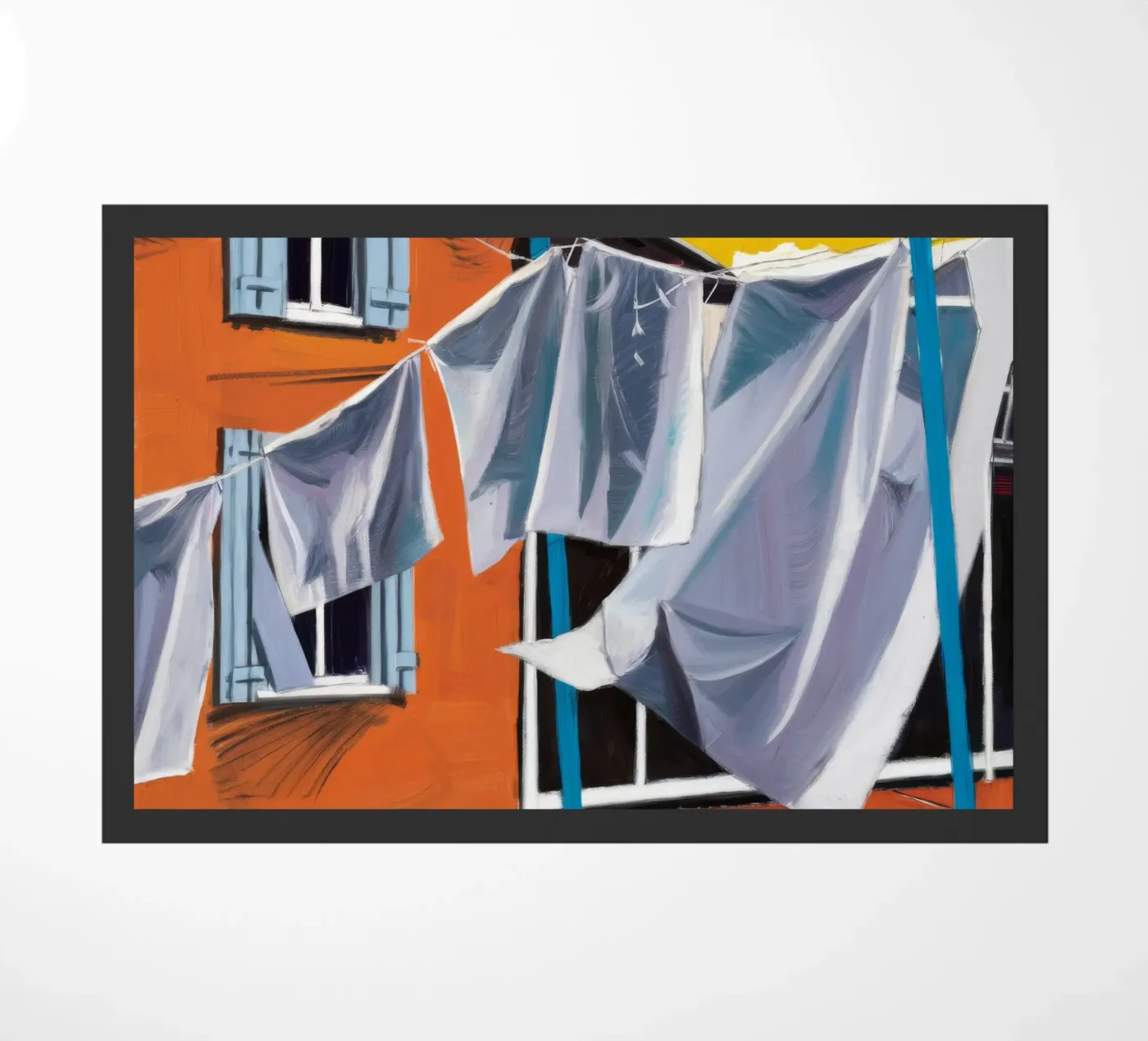 Windswept witte lakens deurmat van Silk Palette