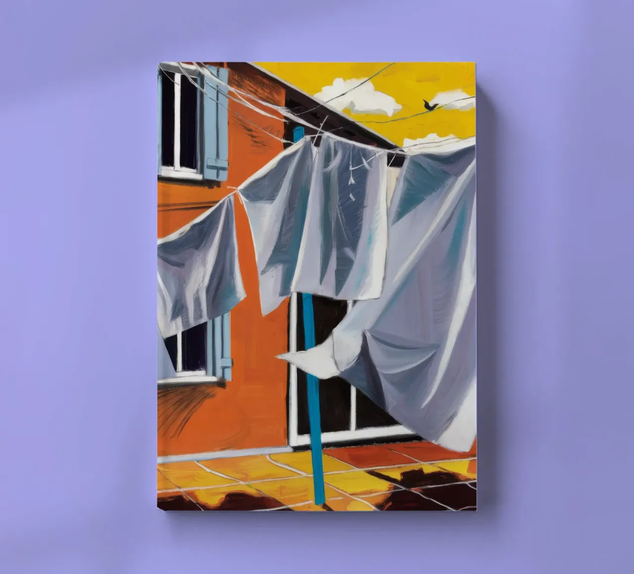 Windswept White Sheets notebook by Silk Palette