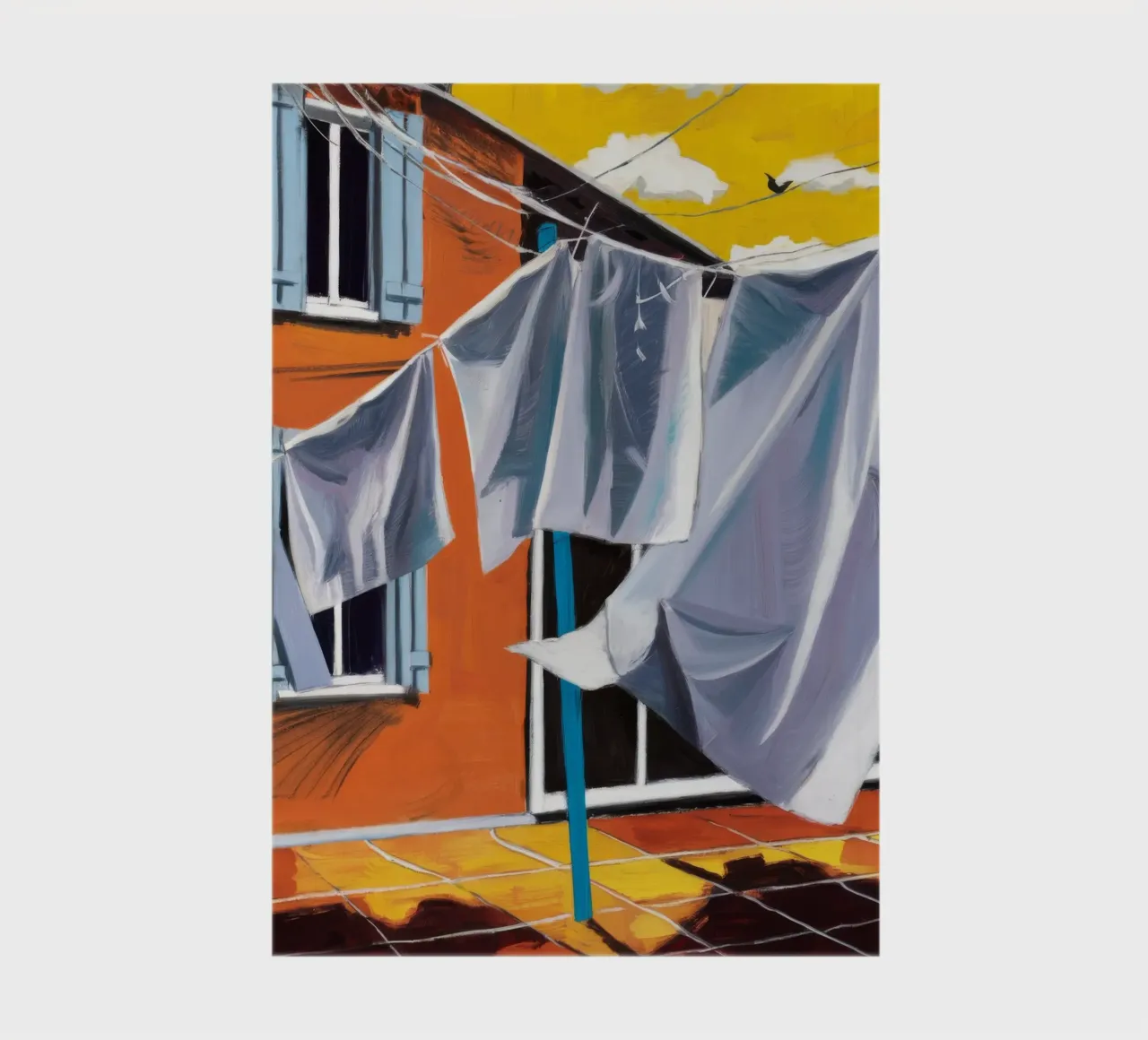Windswept White Sheets notebook by Silk Palette