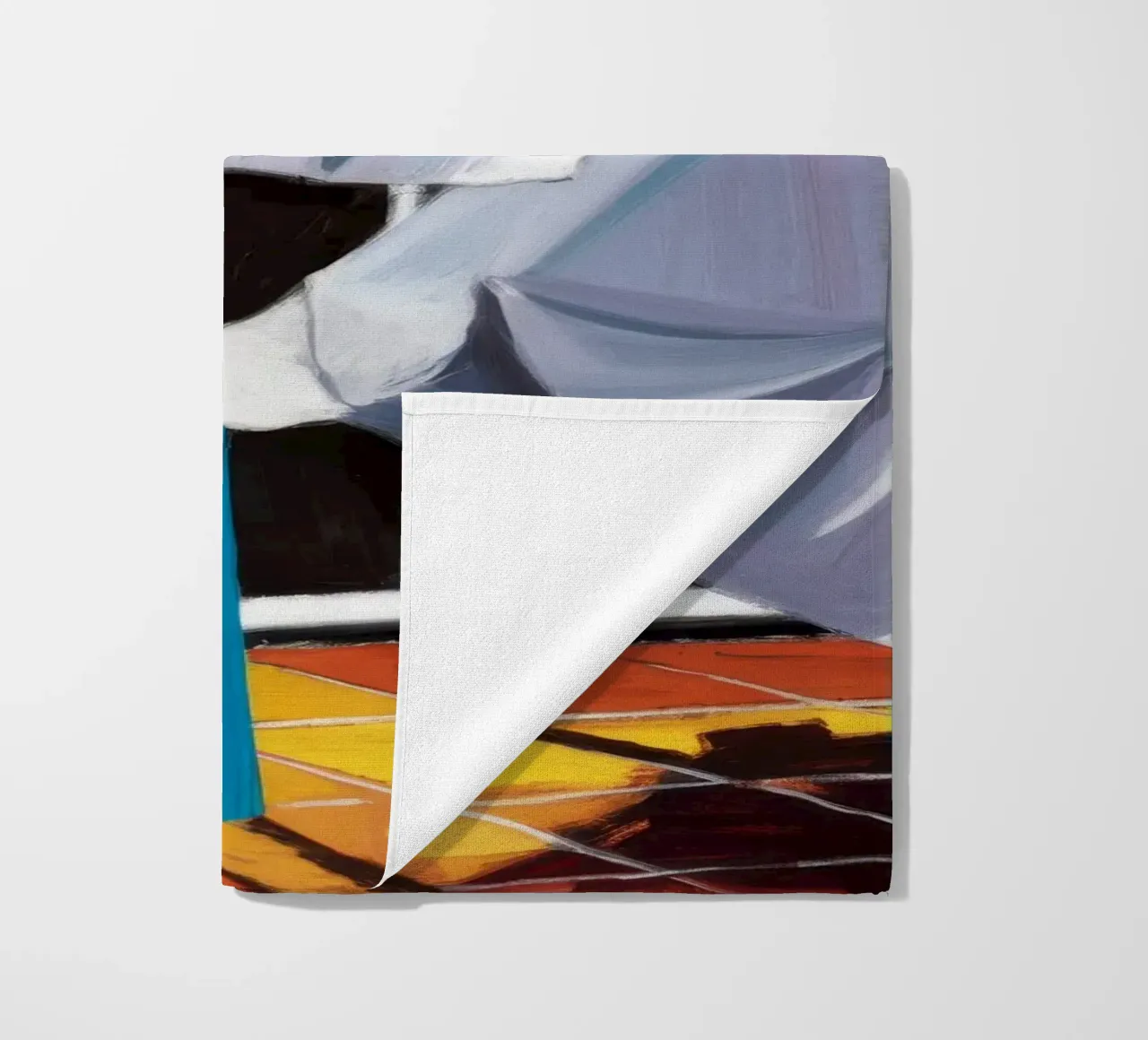 Lenzuola bianche spazzate dal vento telo mare da Silk Palette