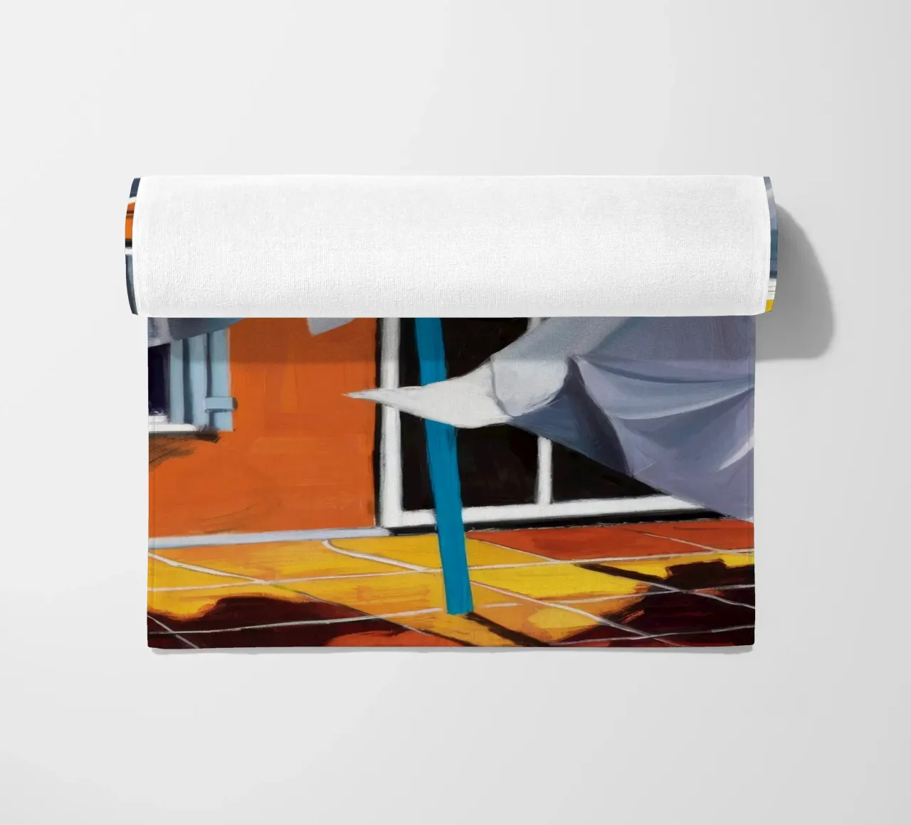 Lenzuola bianche spazzate dal vento telo mare da Silk Palette