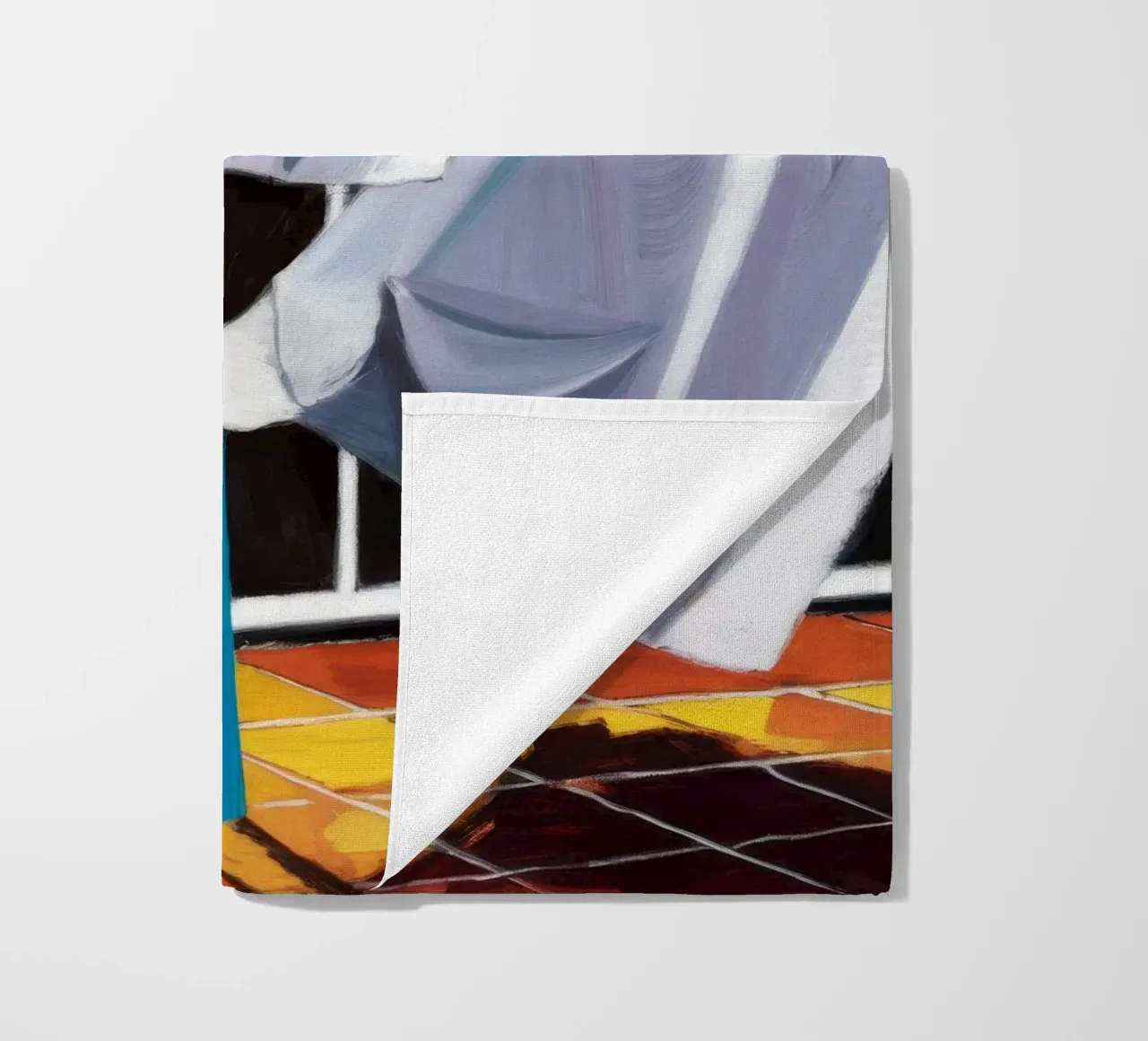 Lenzuola bianche spazzate dal vento telo mare da Silk Palette